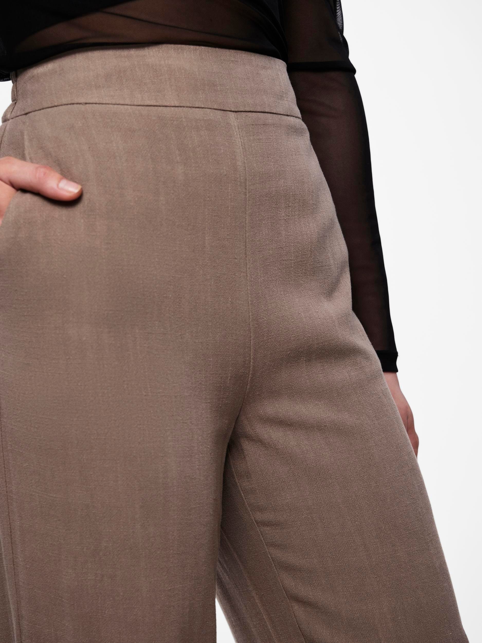 pieces Comfortbroek PCVINSTY HW LINEN PANT NOOS BC