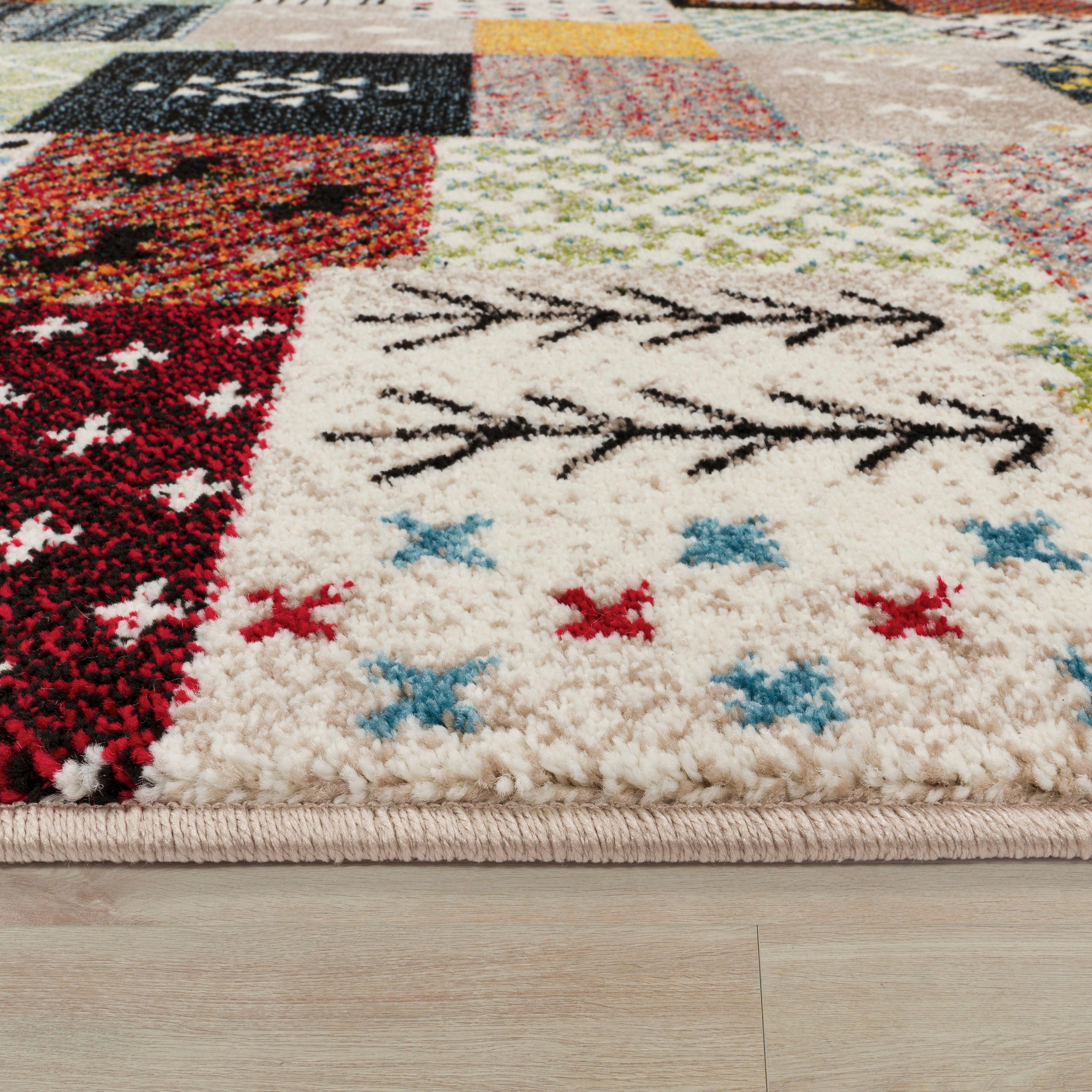 Paco Home Vloerkleed Nomaden 816 Korte pool, Gabbeh-design, patchworkdesign