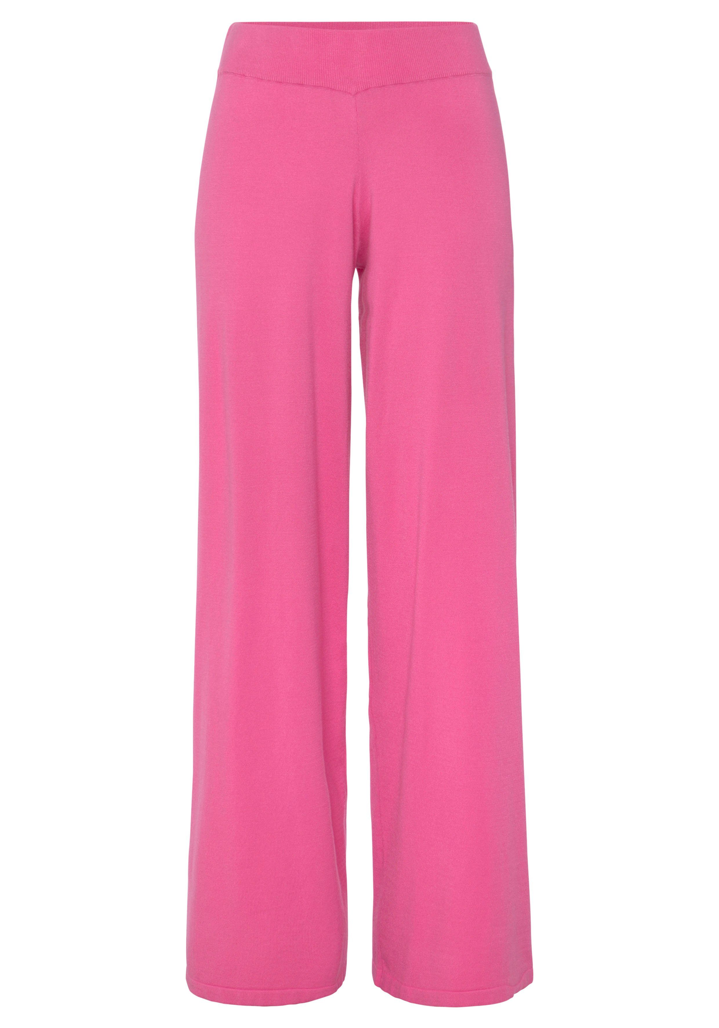 Lascana Tricotbroek -Loungebroek met wijd been loungewear