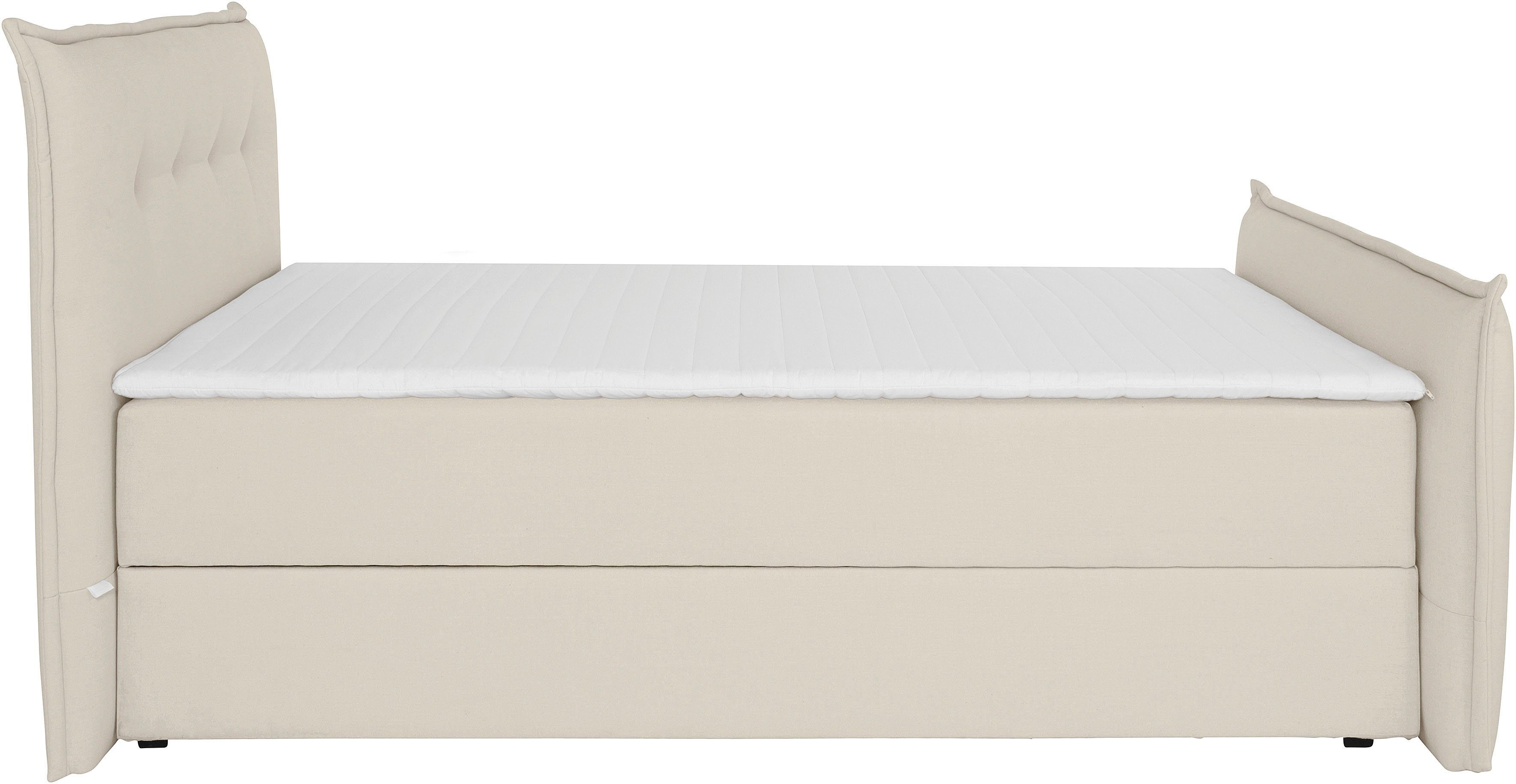 andas Boxspring Lichtgewicht inclusief voetbord, bedkist & topmatras, in 4 breedten en 2 hardheden