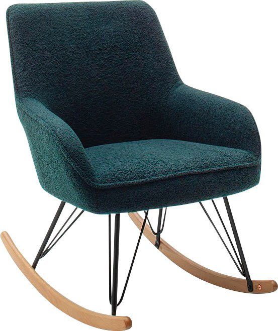 MCA furniture Schommelstoel HOPKINS Ski: beuken, eikenkleur (1 stuk) schommelstoelen groen