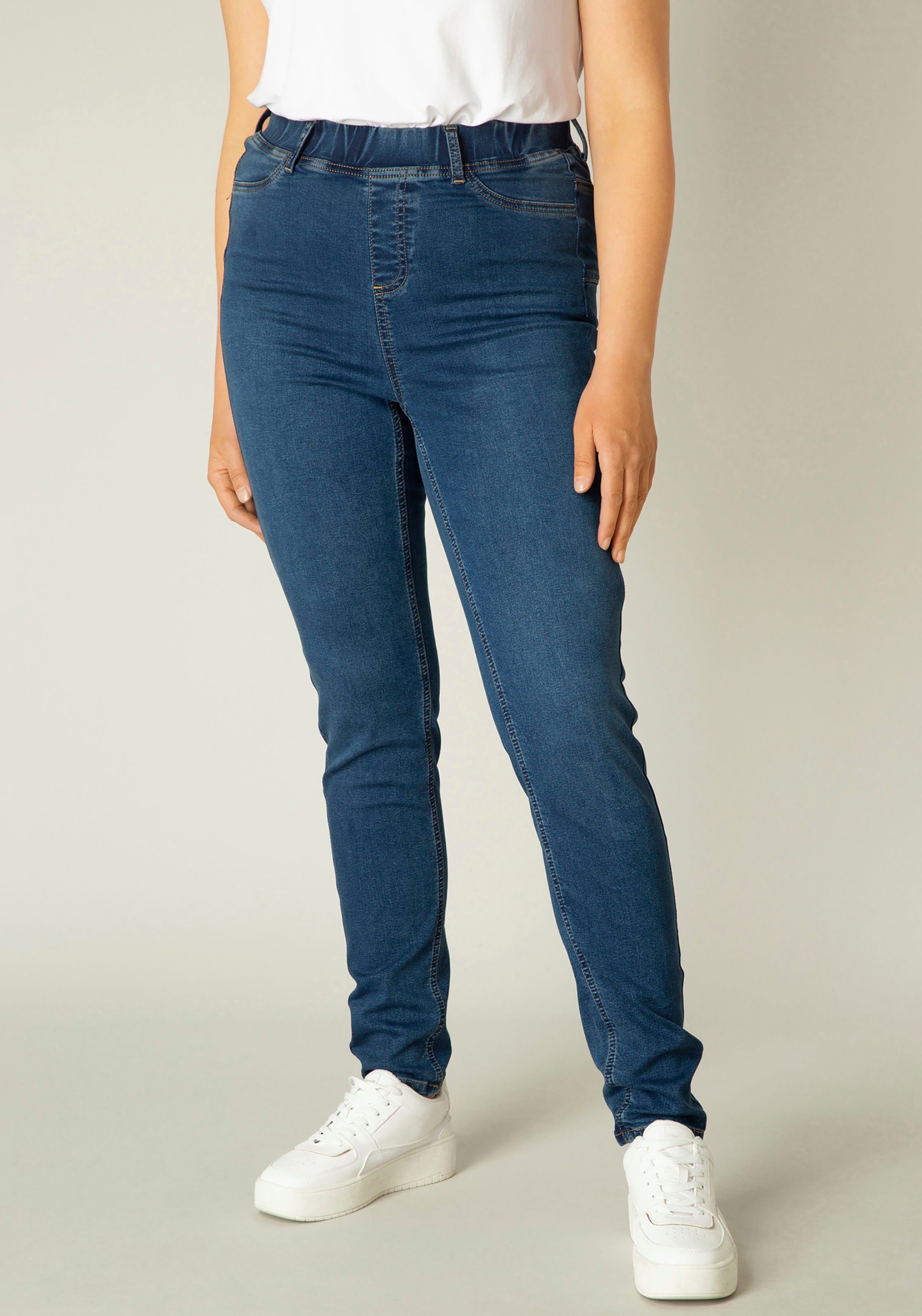 Base Level Curvy Jeggings TESSA met gesuggereerde insteekzakken en stretchpercentage
