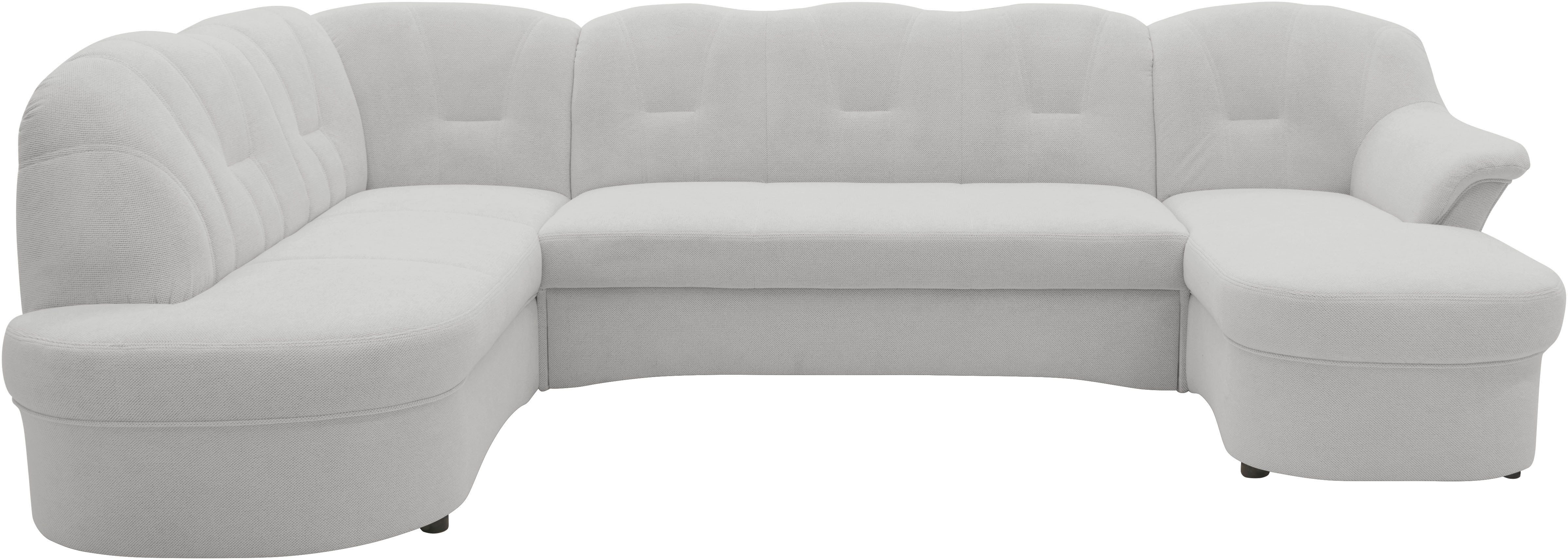 DOMO collection Zithoek Flores ook in leren bekleding, B/D/H: 293/180/86 cm, U-vorm (3 stuks)