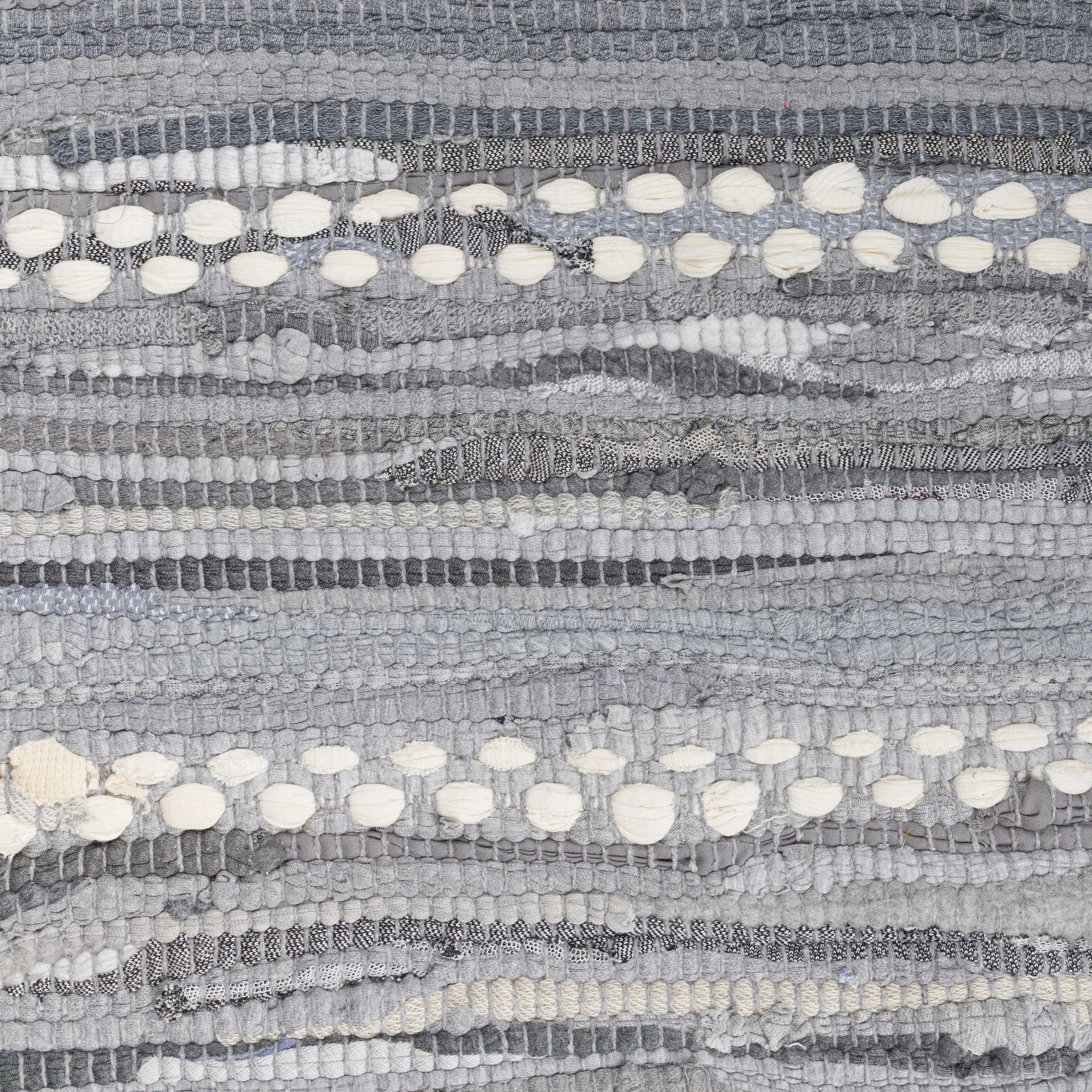 my home Vloerkleed LeVivier Handgeweven tapijt, gestreept, 90% katoen, handgeweven, met franjes