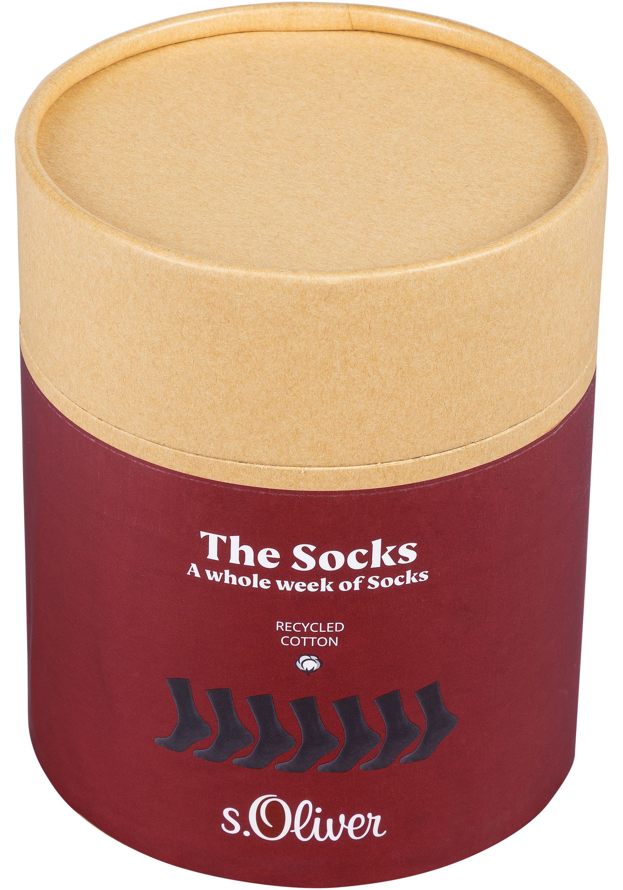 s.Oliver Sneakersokken Essentials met naadloze teen (7 paar)