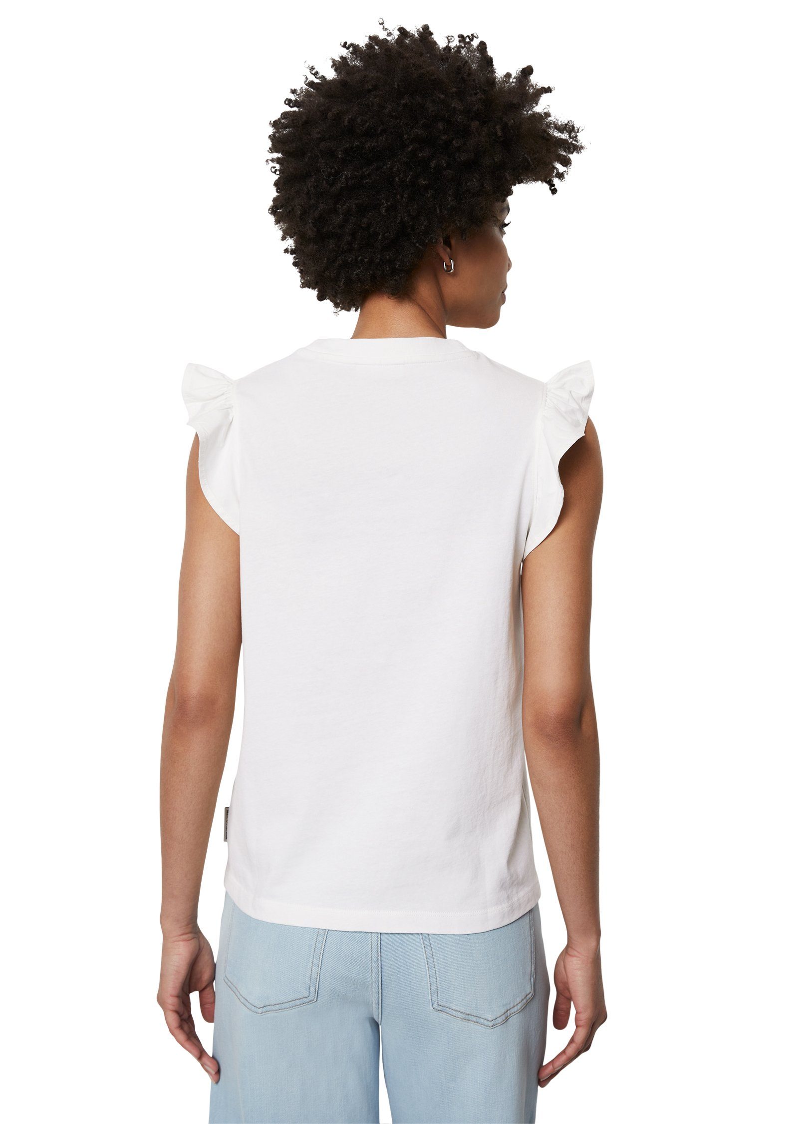 Marc O'Polo DENIM Shirttop Met trendy mouw-volants
