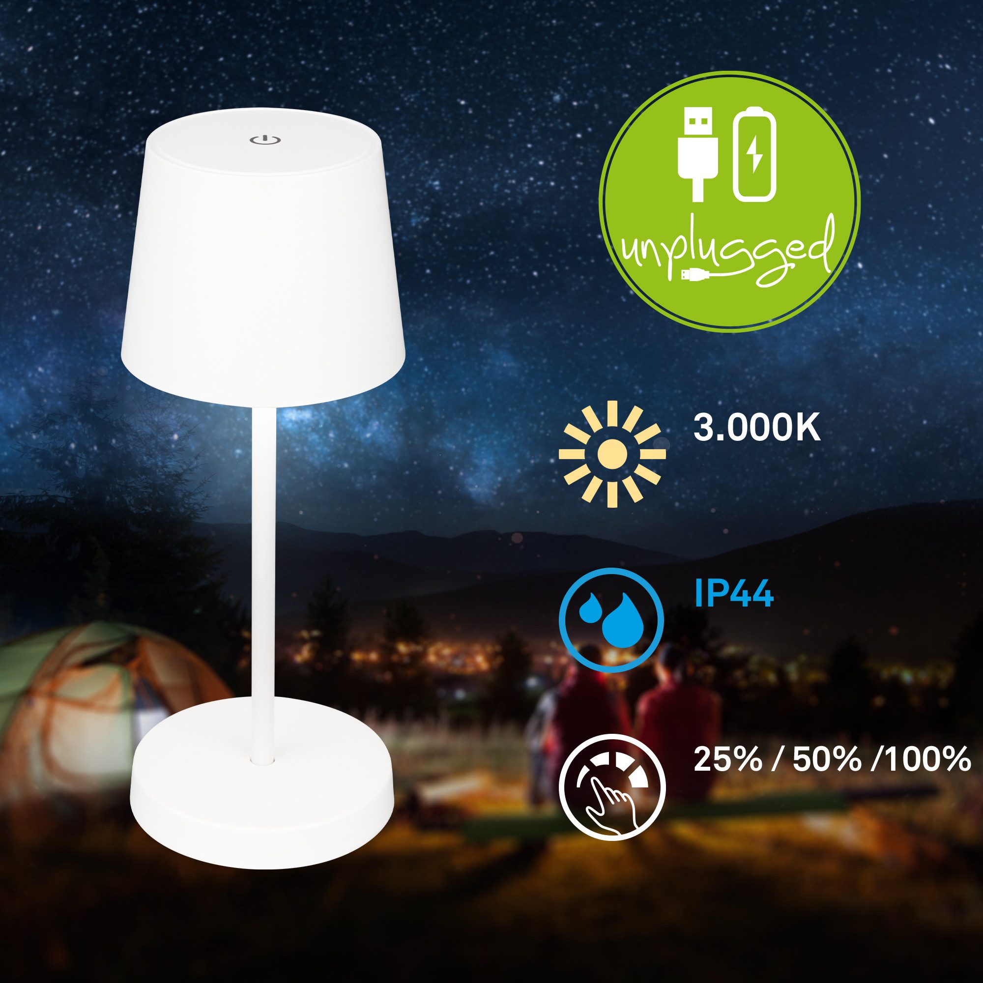 Briloner Leuchten Led-tafellamp Piha