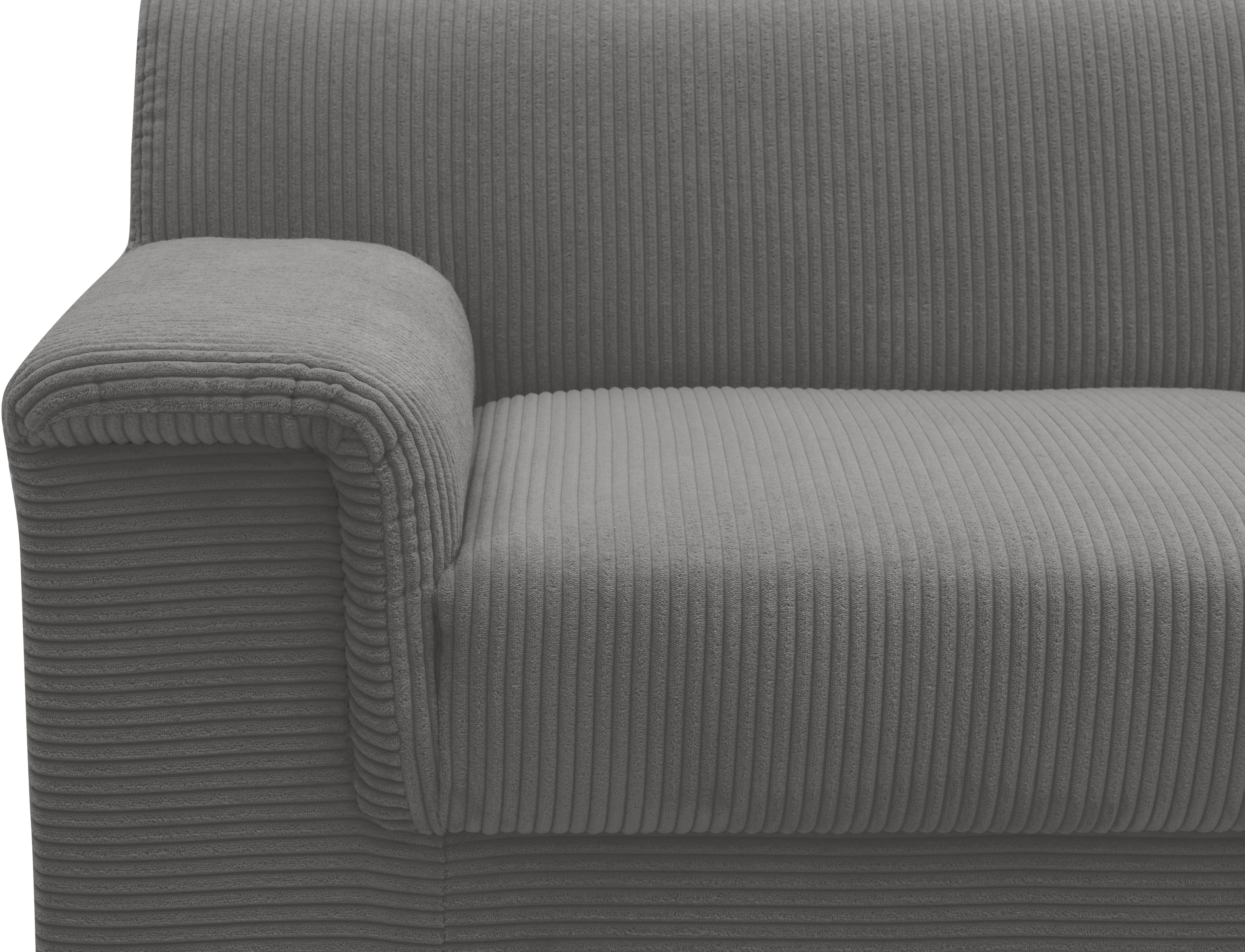 INOSIGN 2,5-zits Jamie 2 ook in Cord BxDxH: 19x/81x76 cm tijdloos, modern, met comfortabel verend systeem