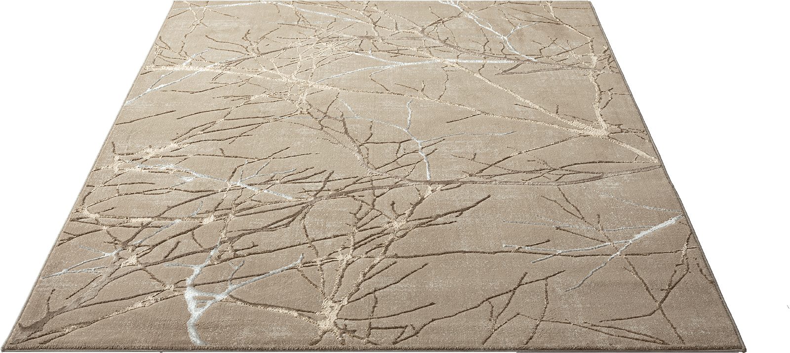The carpet Vloerkleed Mila moderne woonkamer tapijt met elegant glanzende pool