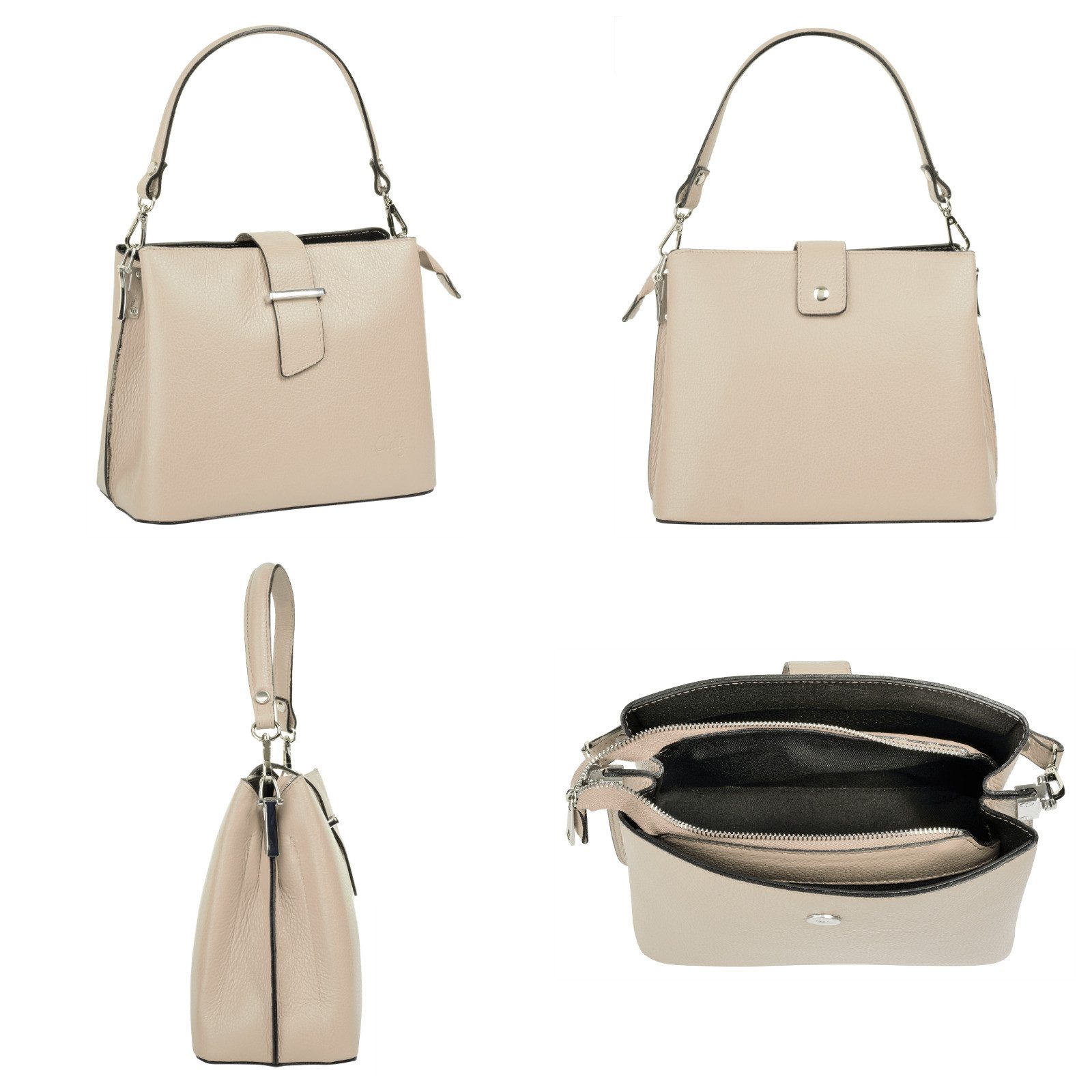 Cluty Tas echt leer, made in italy