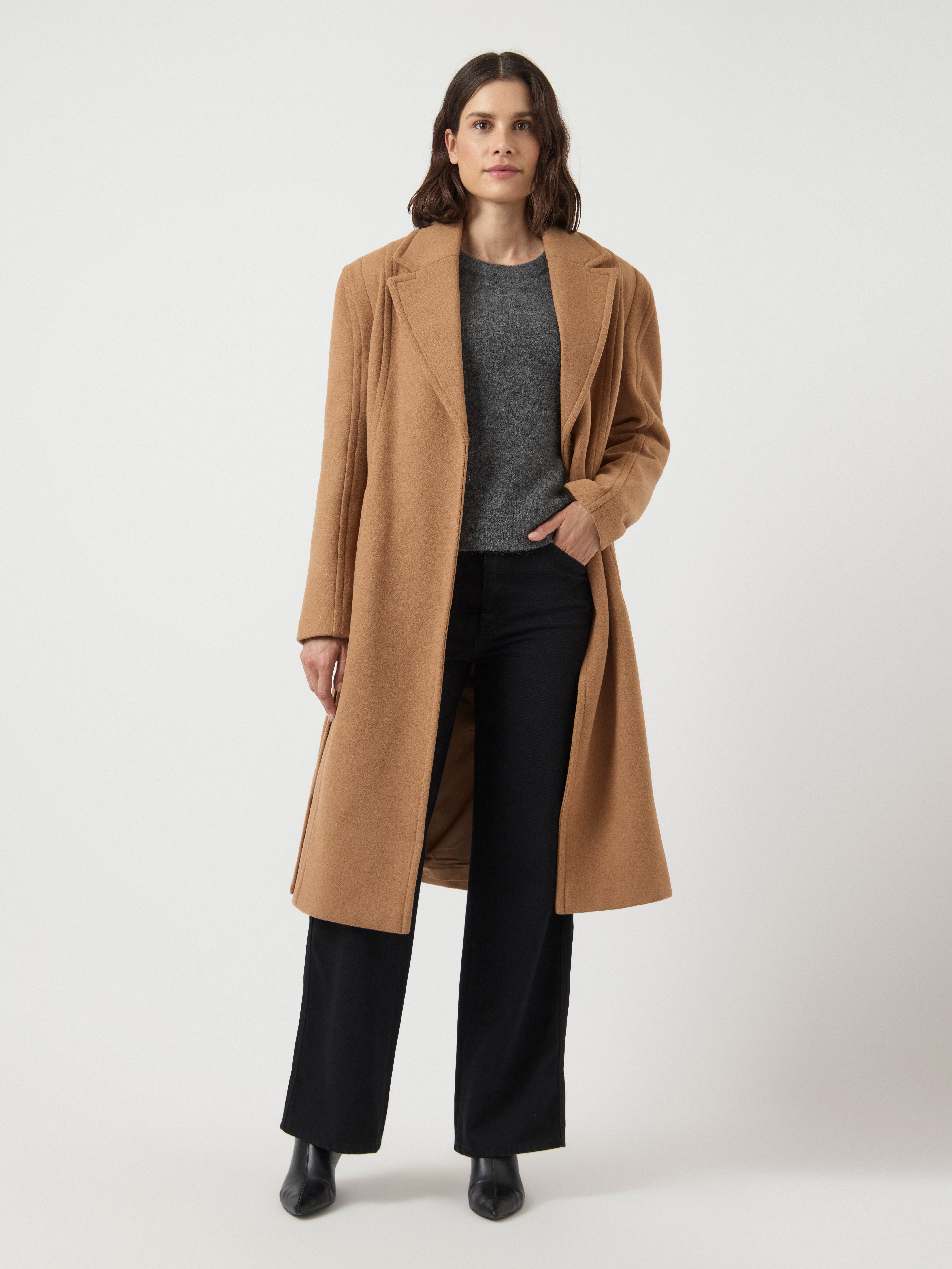 Y.A.S Lange jas YASKALI WOOL BLEND COAT S. NOOS