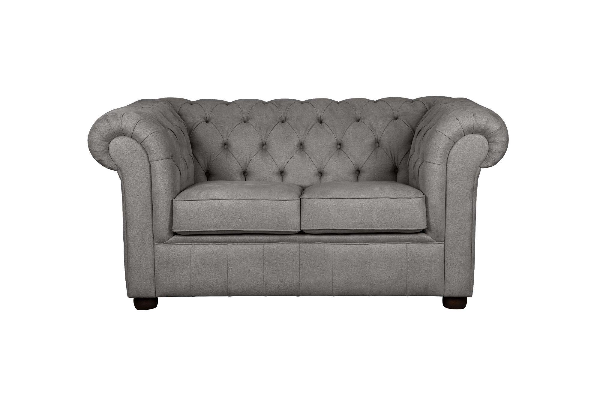 Home affaire 2-zitsbank CHARENTE, Chesterfield bank, golfvering, afmetingen: B/D/H: 147/89/74 cm