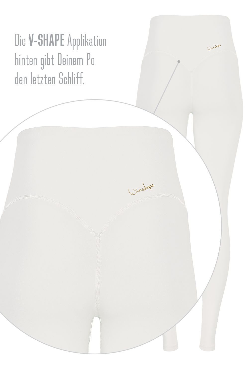 Winshape Legging Functional Comfort HWL117C met v-vorm applicatie en core-band