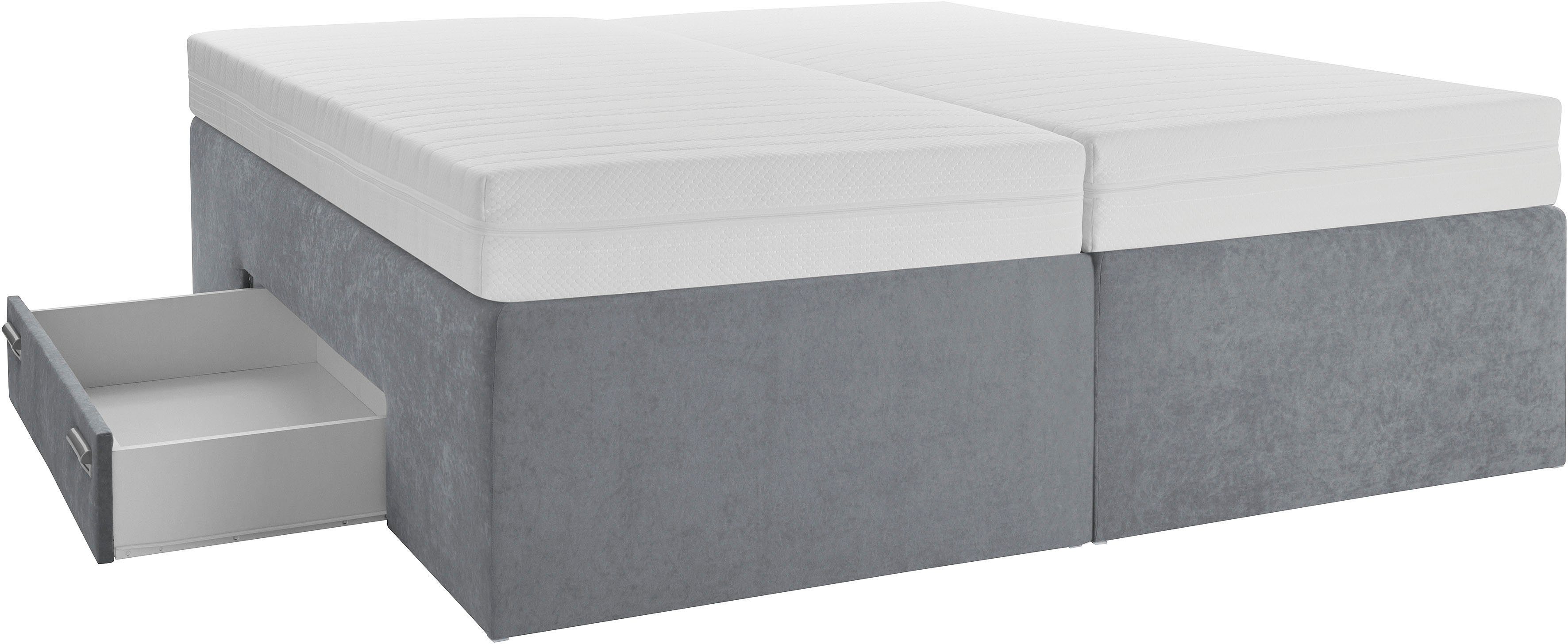 Westfalia Polsterbetten Boxspring met geïntegreerde lade, vrij plaatsbaar