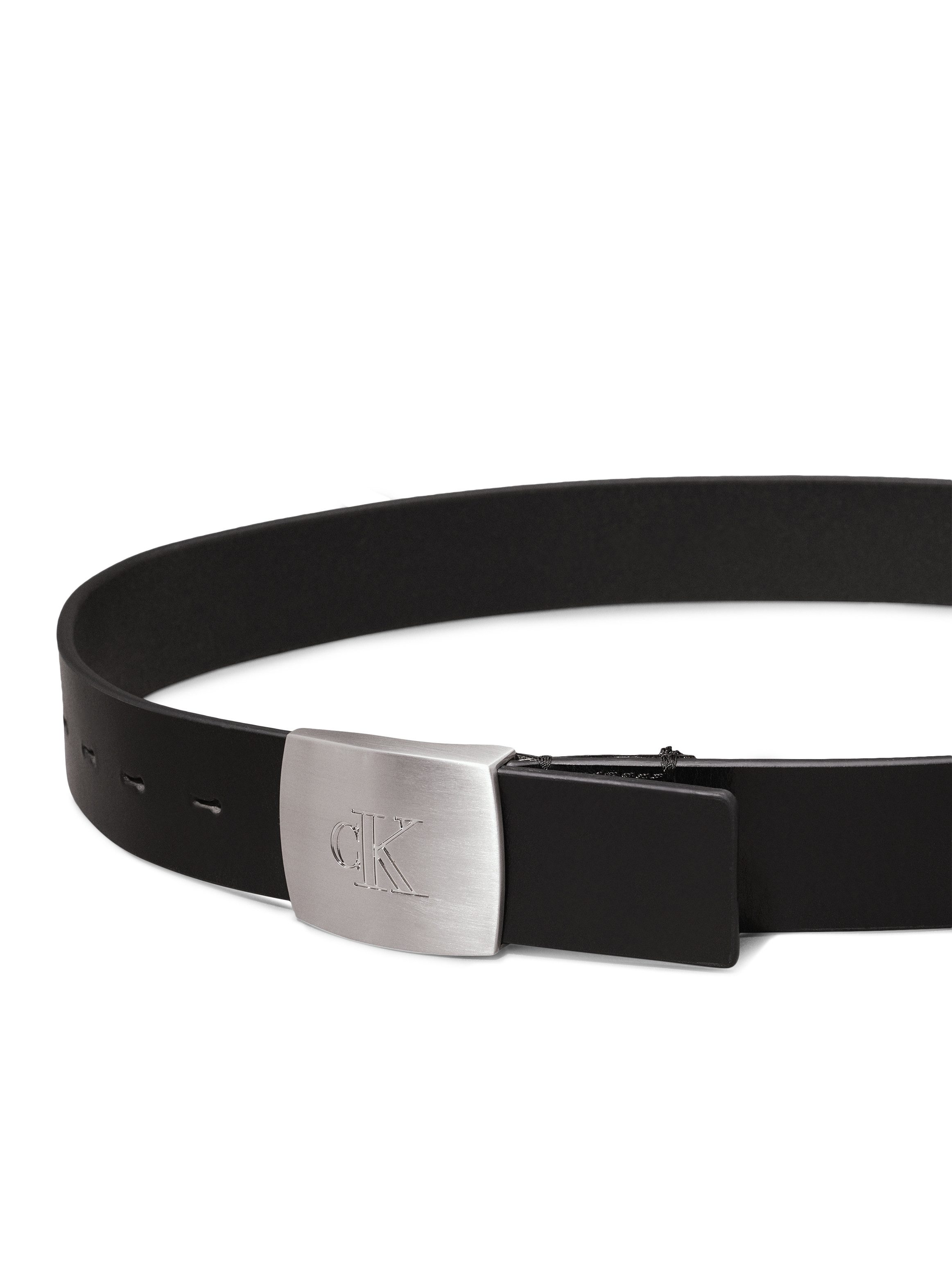 Calvin Klein Leren riem LEATHER CLAMP BUCKLE 38MM