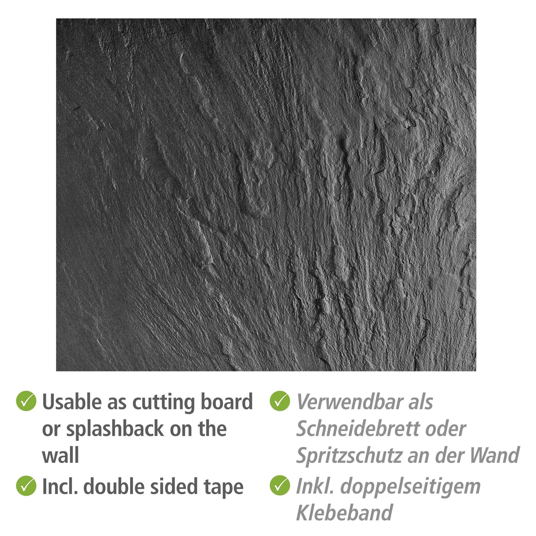 WENKO Keukenwand Model Leisteen praktische spatbescherming