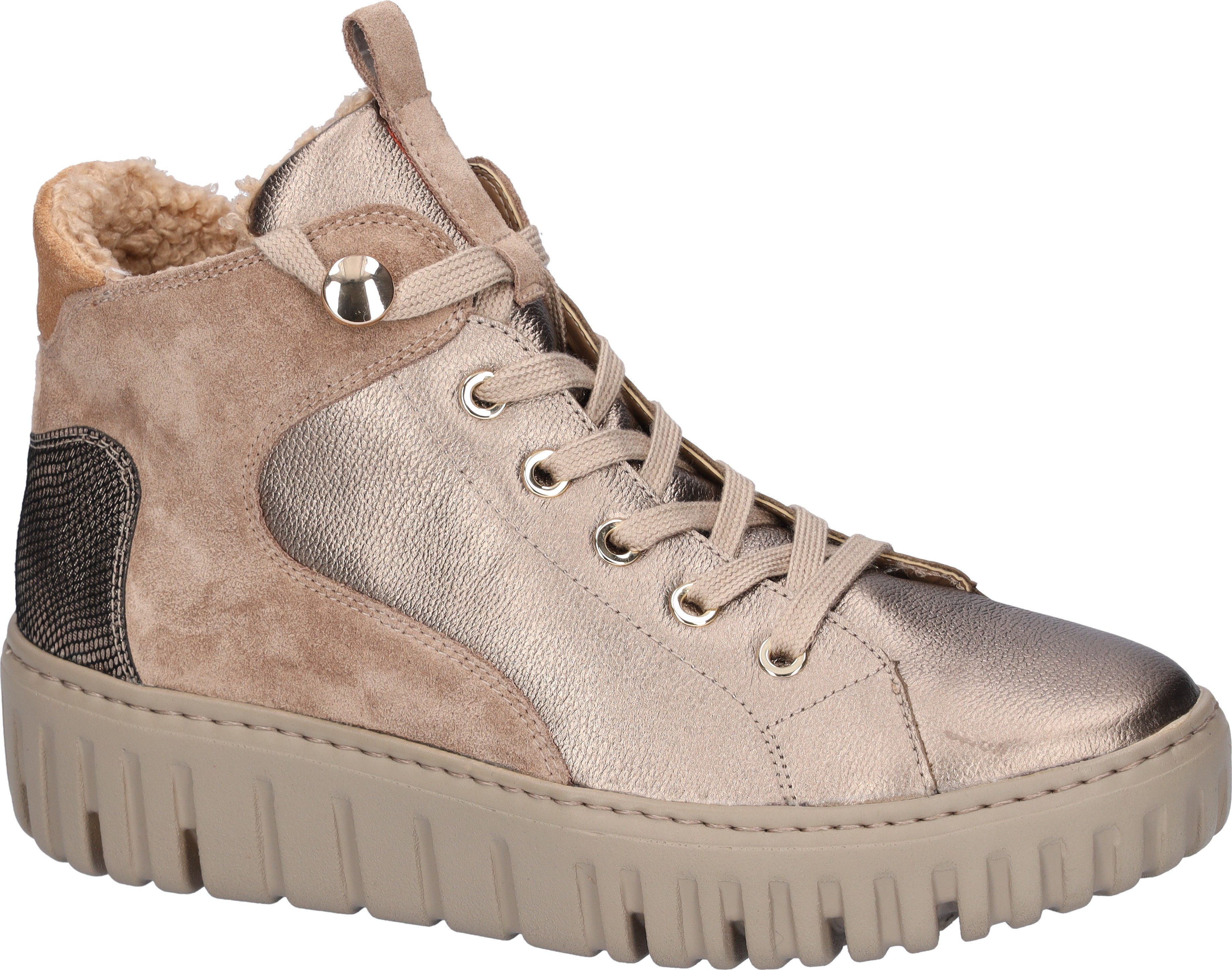 Waldläufer Winterlaarzen H-LIVIA , veterschoenen, comfort-enkellaars in comfortabele breedte g (= breed)