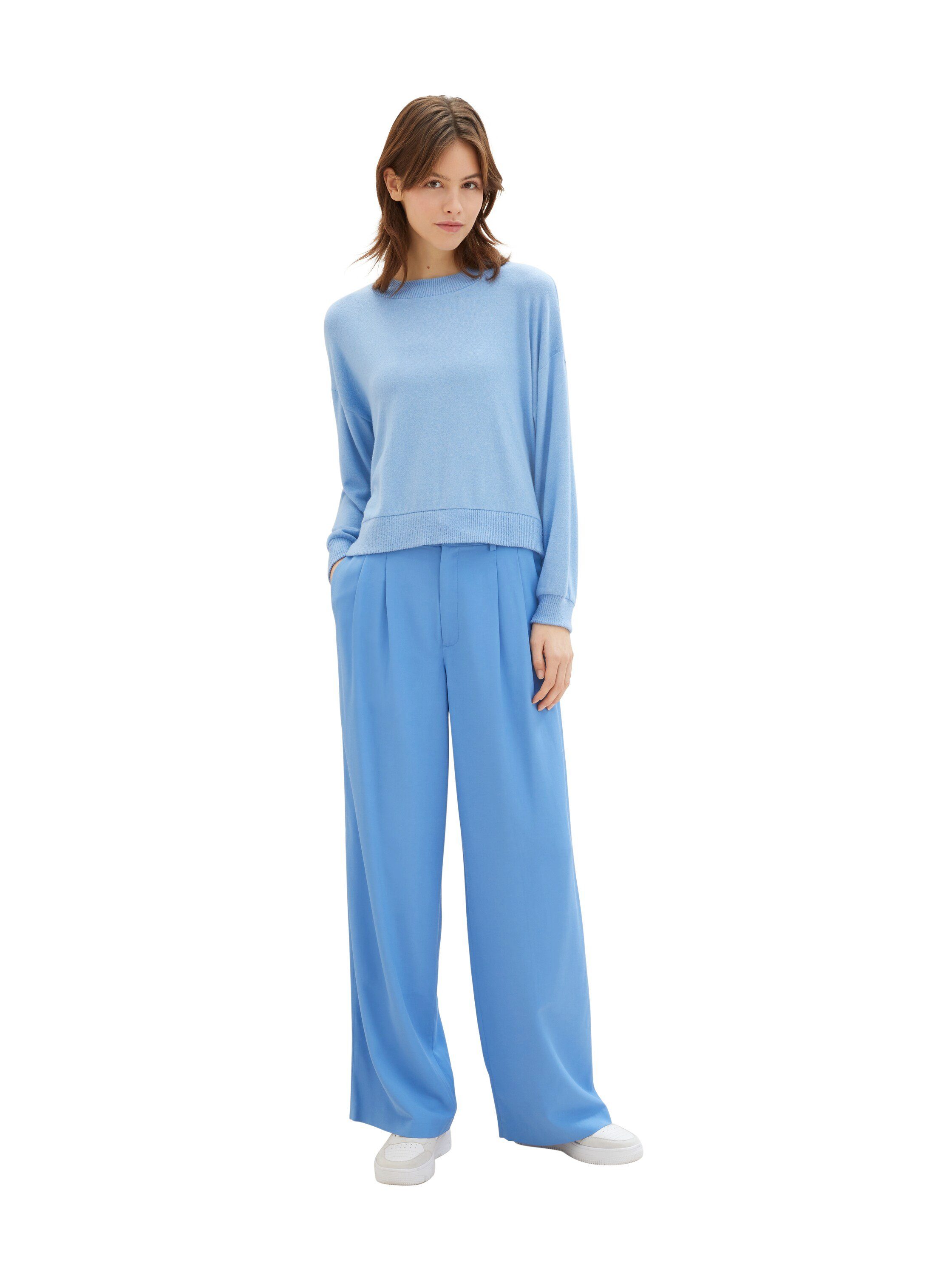 Tom Tailor Denim Geweven broek met wijde pijpen en van viscose