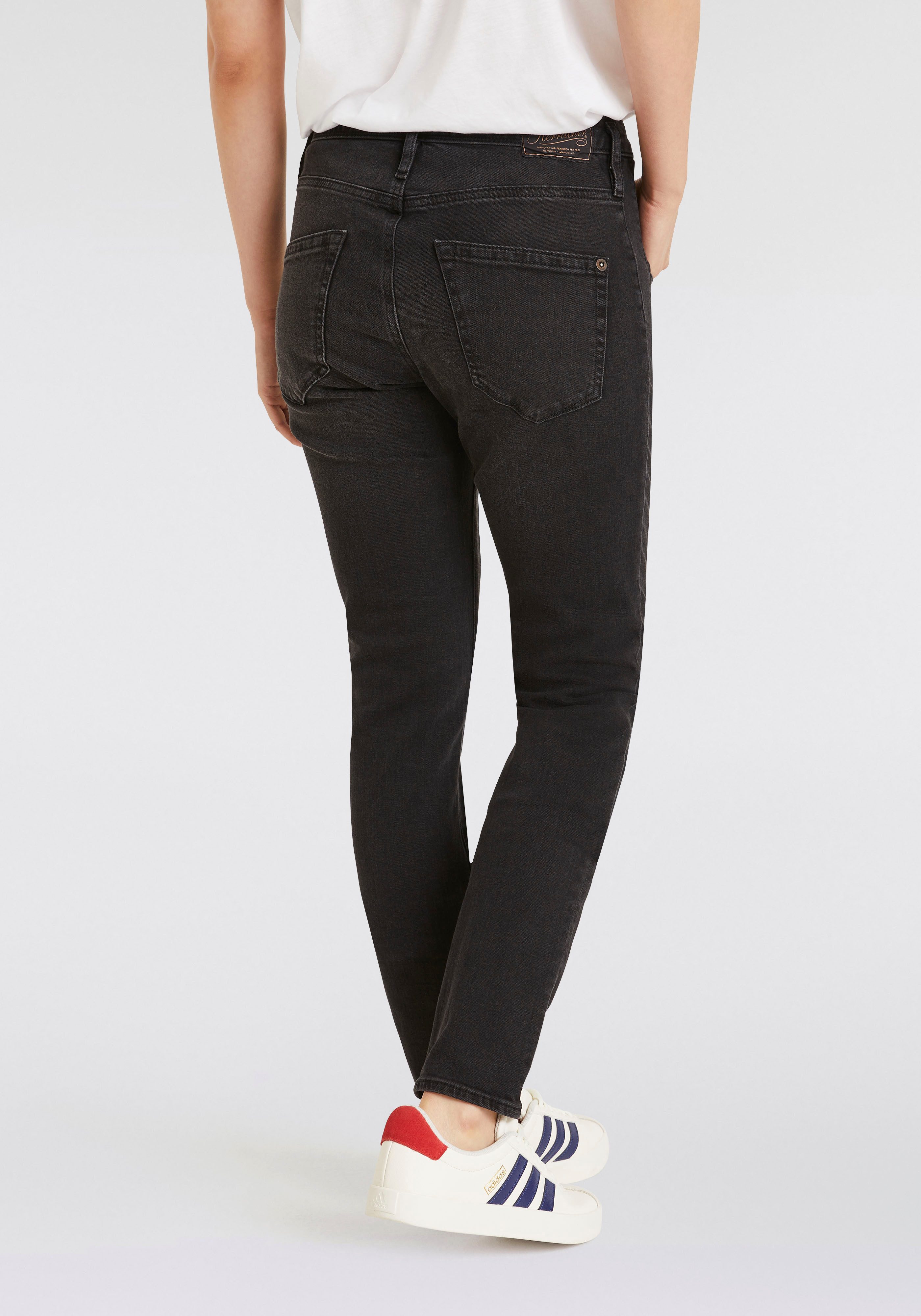 Herrlicher Boyfriendjeans Shyra Long Recycled Denim Black Stretch