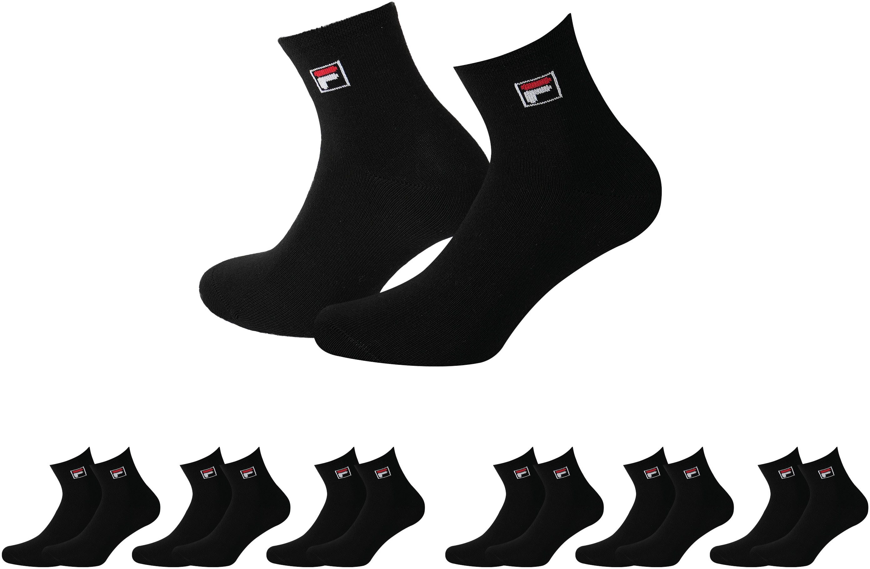 Fila Korte sokken met logo-opschrift (set, 6 paar)
