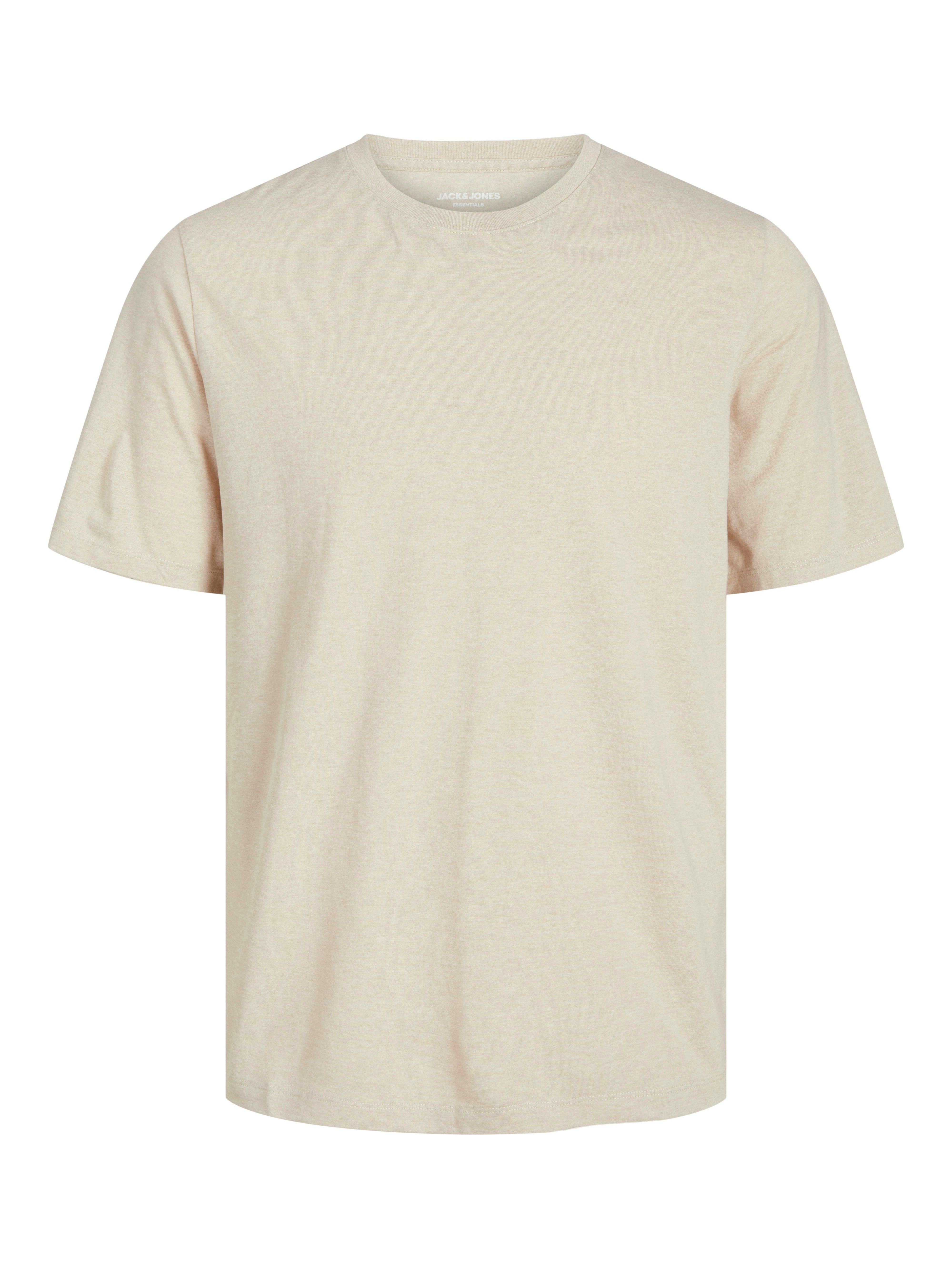 Jack & Jones PlusSize Shirt met ronde hals JJEORGANIC MEL TEE SS O-NECK NOOS PLS