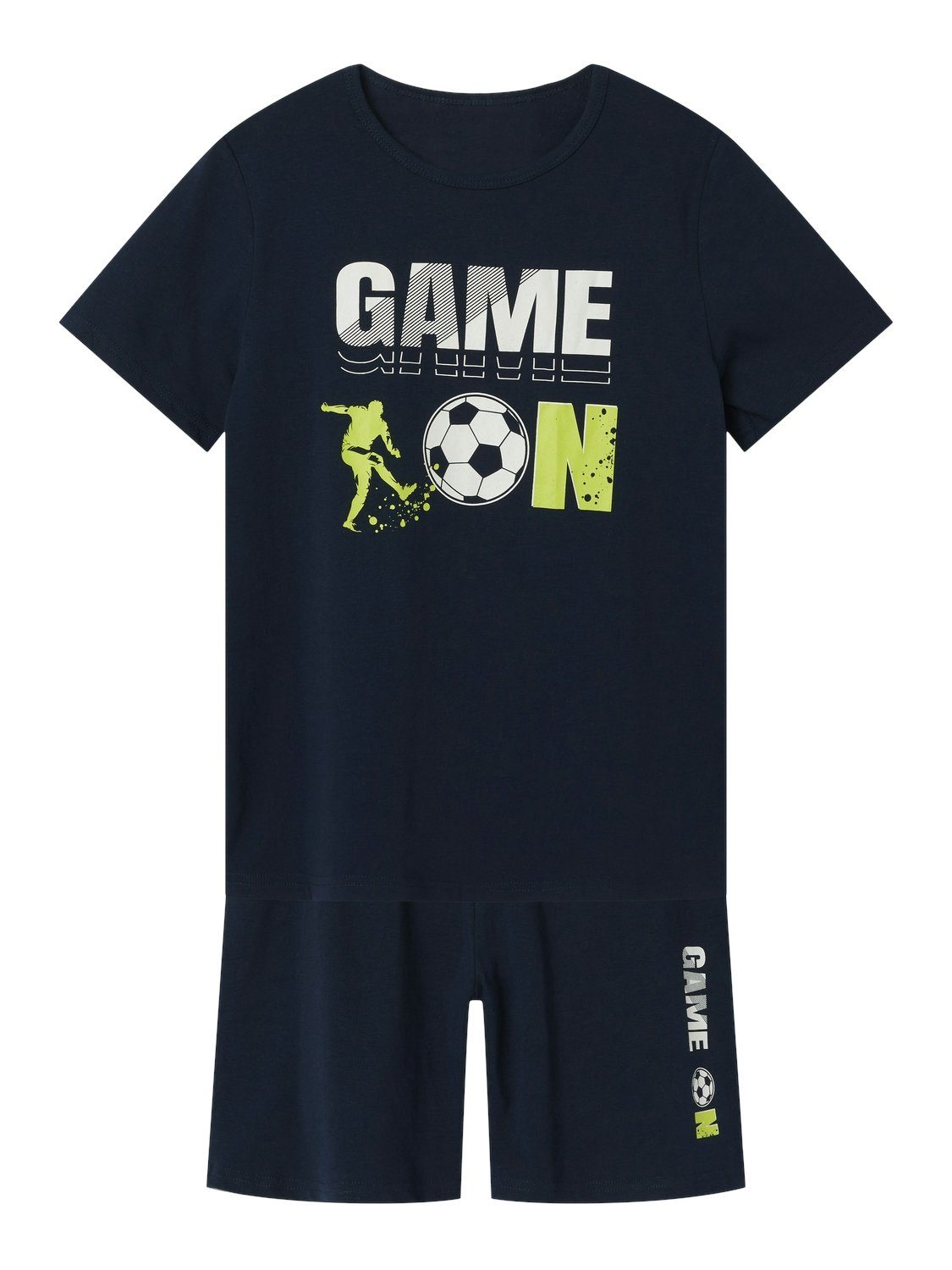 Name It Pyjama NKMNIGHTSET SS GAME ON FOOTBALL NOOS (set, 2-delig)