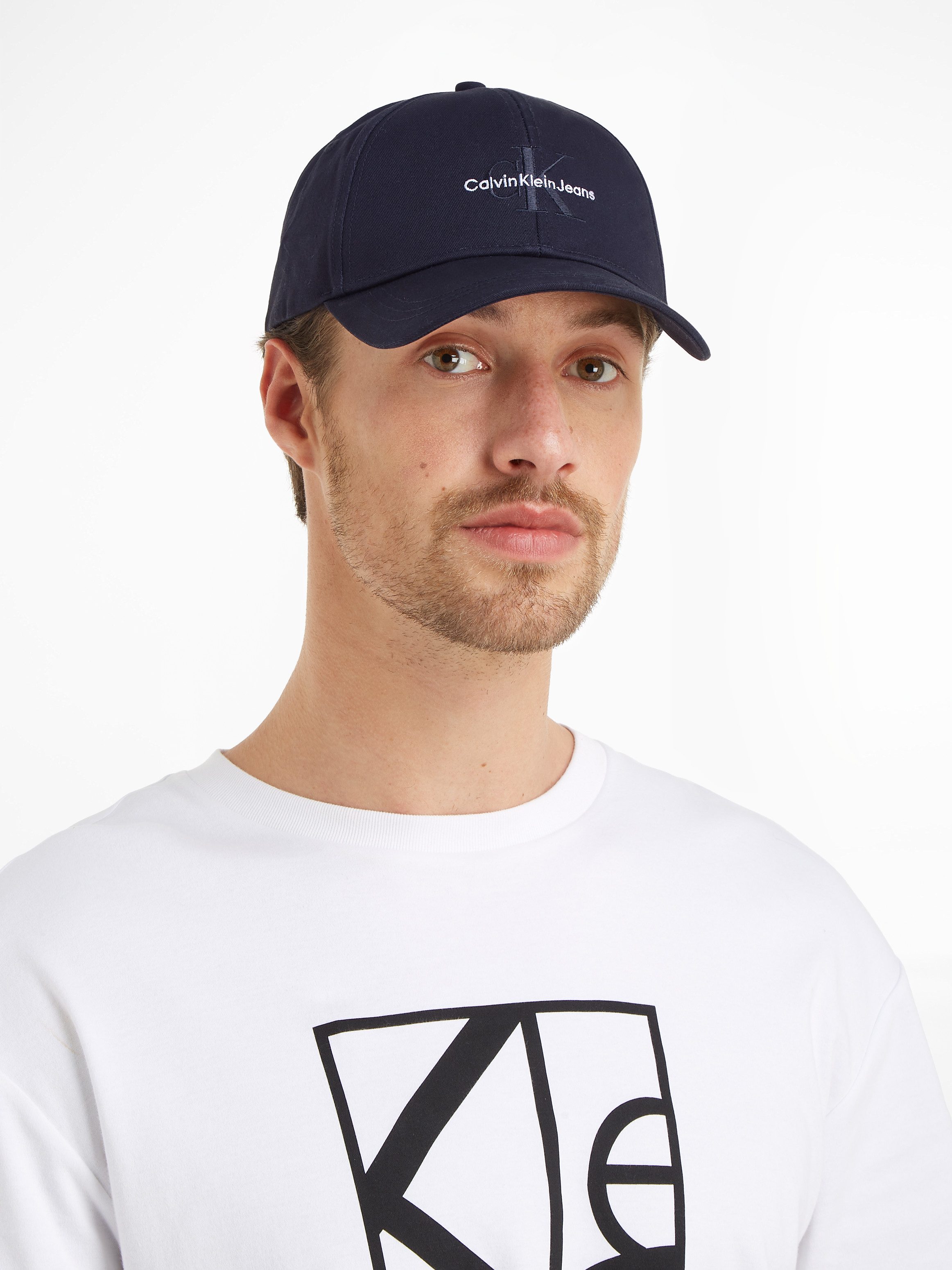 Calvin Klein Baseball pet MONO LOGO EMBRO CAP