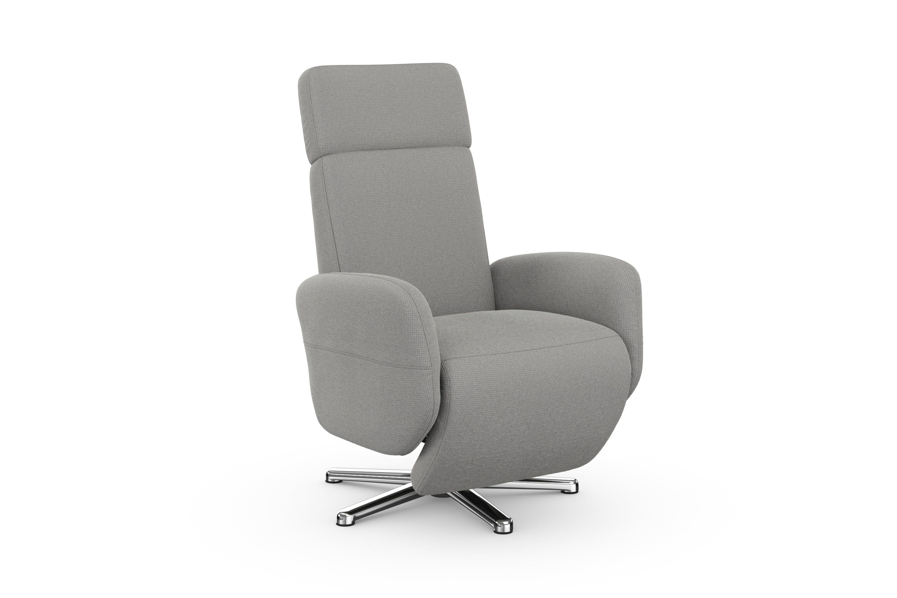 sit&more Relaxfauteuil Grenoble, incl. hoofdsteunverstelling en bekabelde afstandsbediening