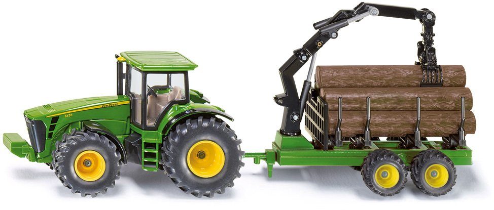 Afgrond haar omringen Siku Speelgoed-tractor SIKU Farmer, John Deere 8430 met bomen transport  aanhanger (1954)? Bestel nu bij | OTTO