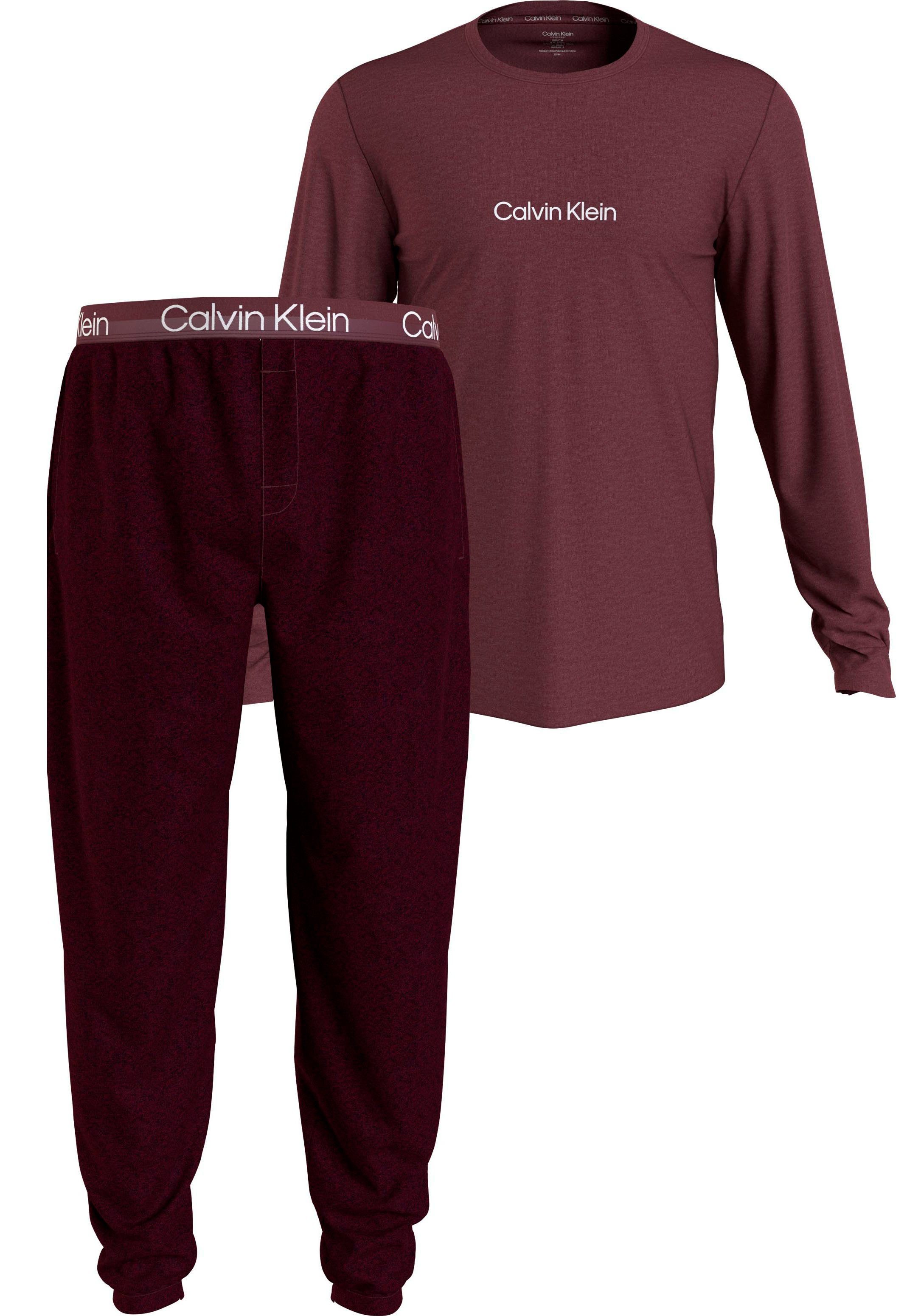 Calvin Klein Pyjama L S JOGGER SET met logo-opschriften