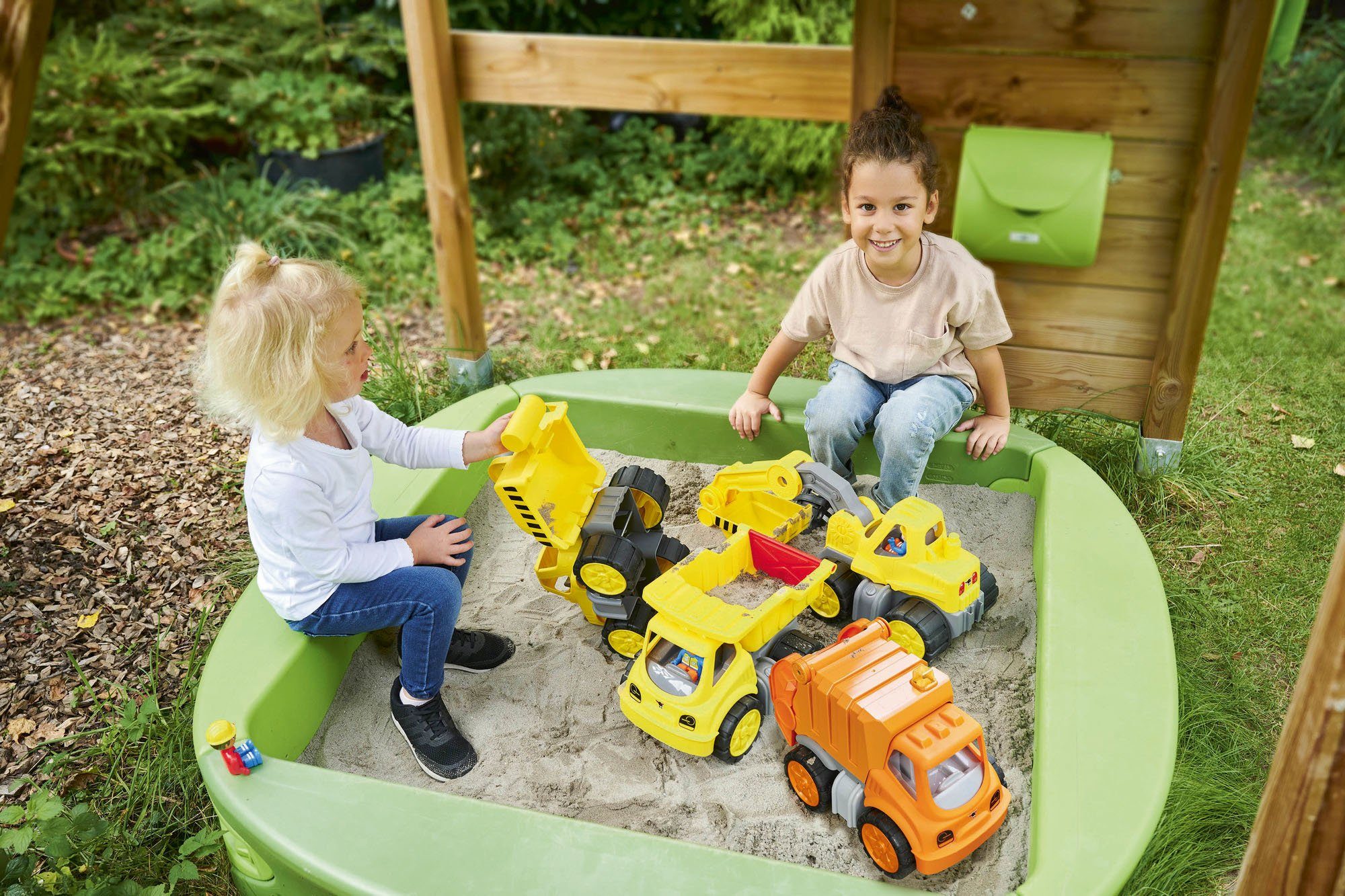 BIG Speelgoed graafmachine Power-worker graafmachine + figuur
