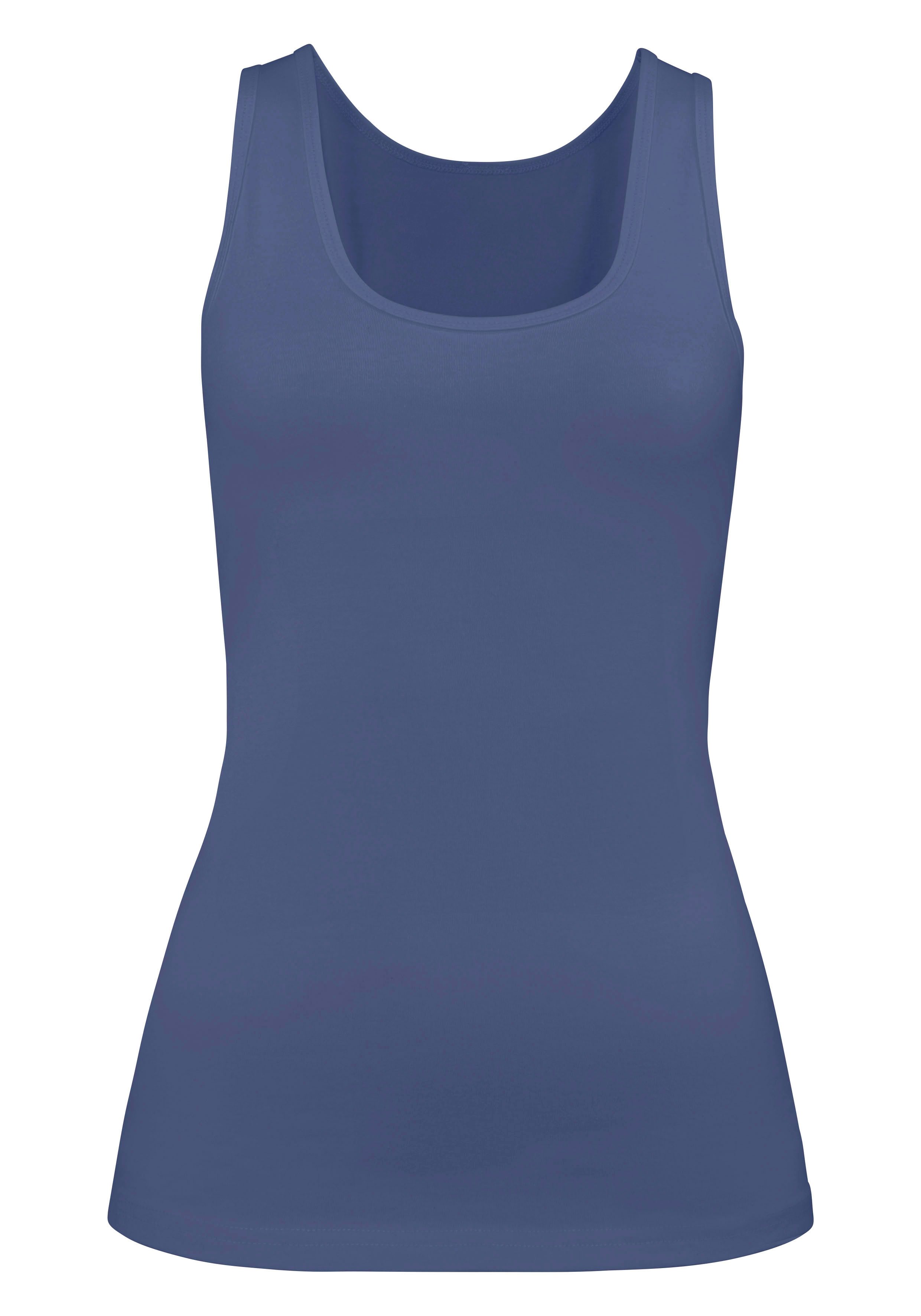 H.I.S Hemd van elastische katoen-kwaliteit, tanktop, onderhemd (Set van 2)