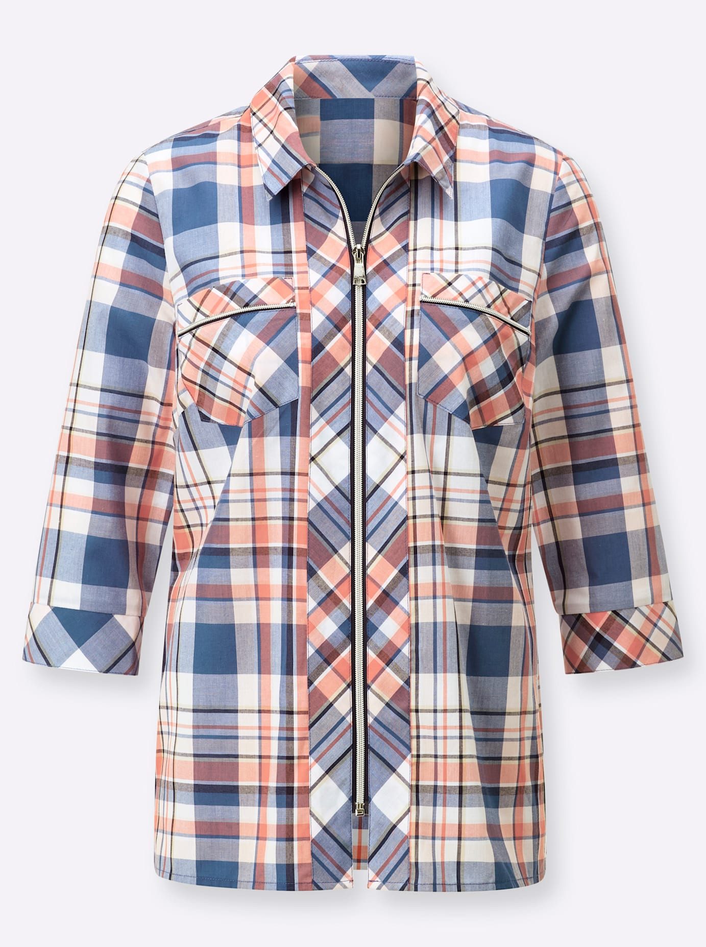 Casual Looks Geruite blouse