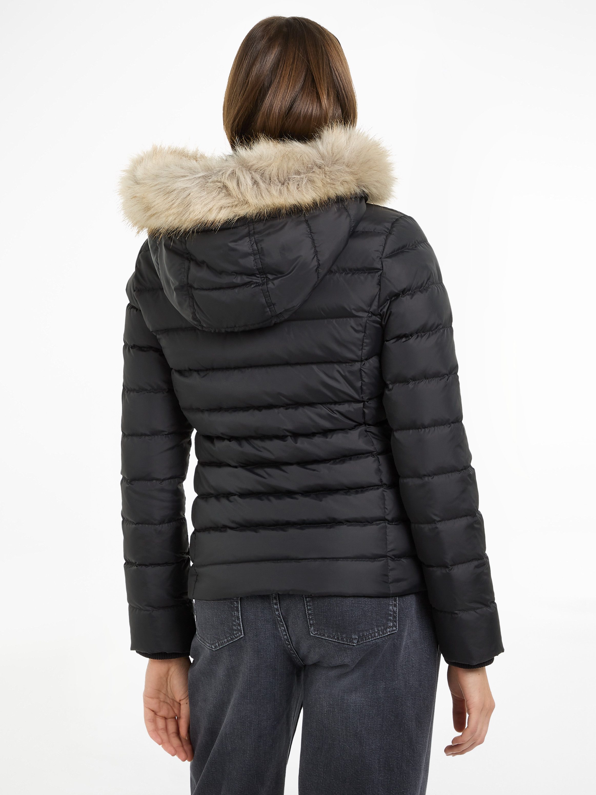 Tommy Jeans Curve Gewatteerde jas TJW BASIC HOODED DOWN JACKET EXT