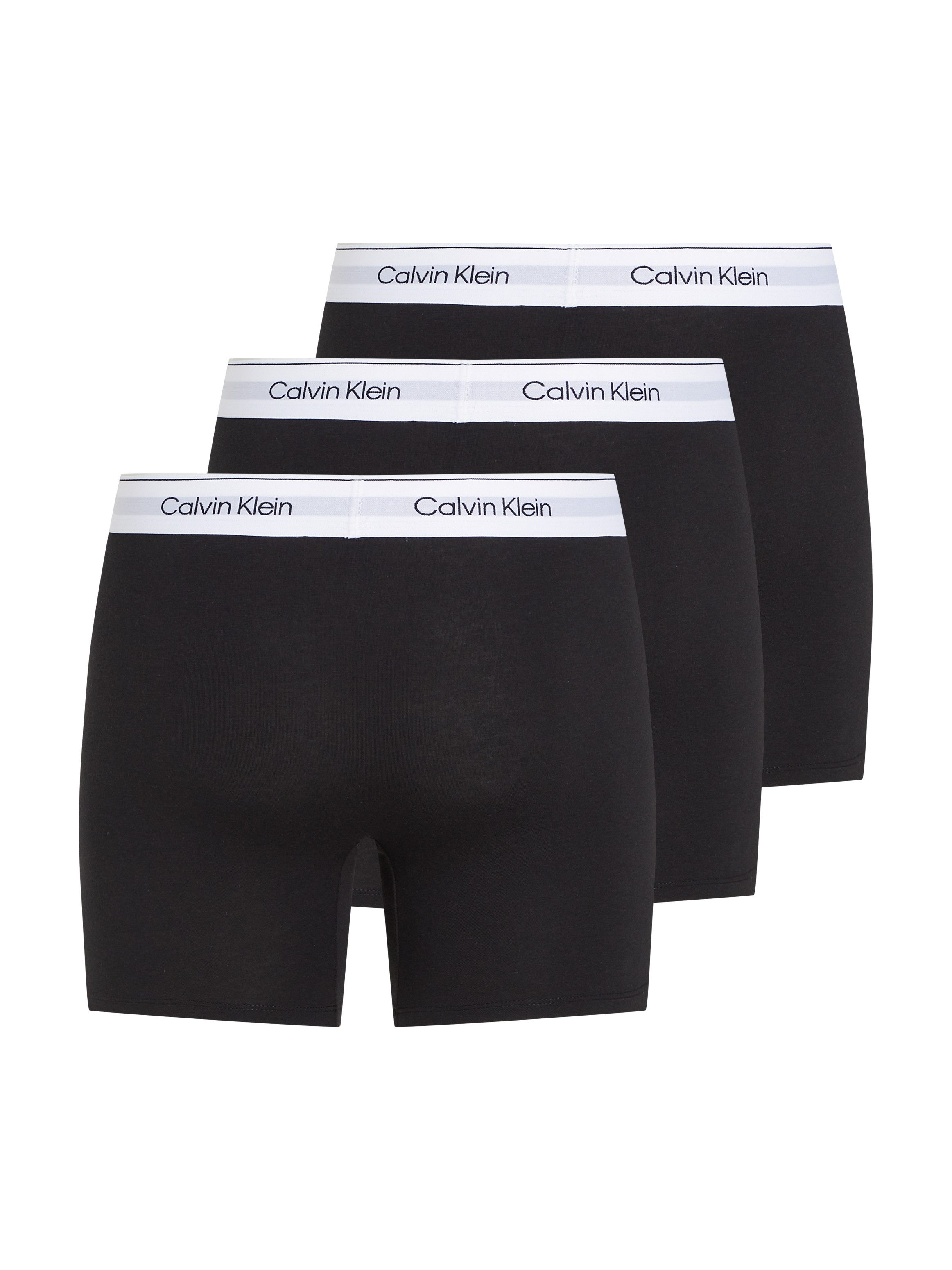 Calvin Klein Boxershort BOXER BRIEF 3PK met langere pijpen logo-elastische band (3 stuks) (set 3 stuks)