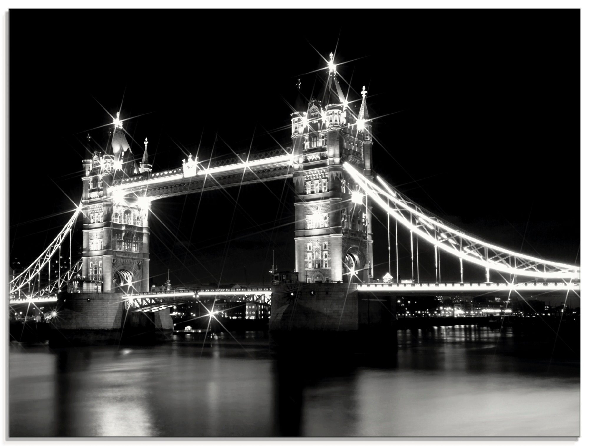 Artland Print op glas Tower Bridge Londen in verschillende maten