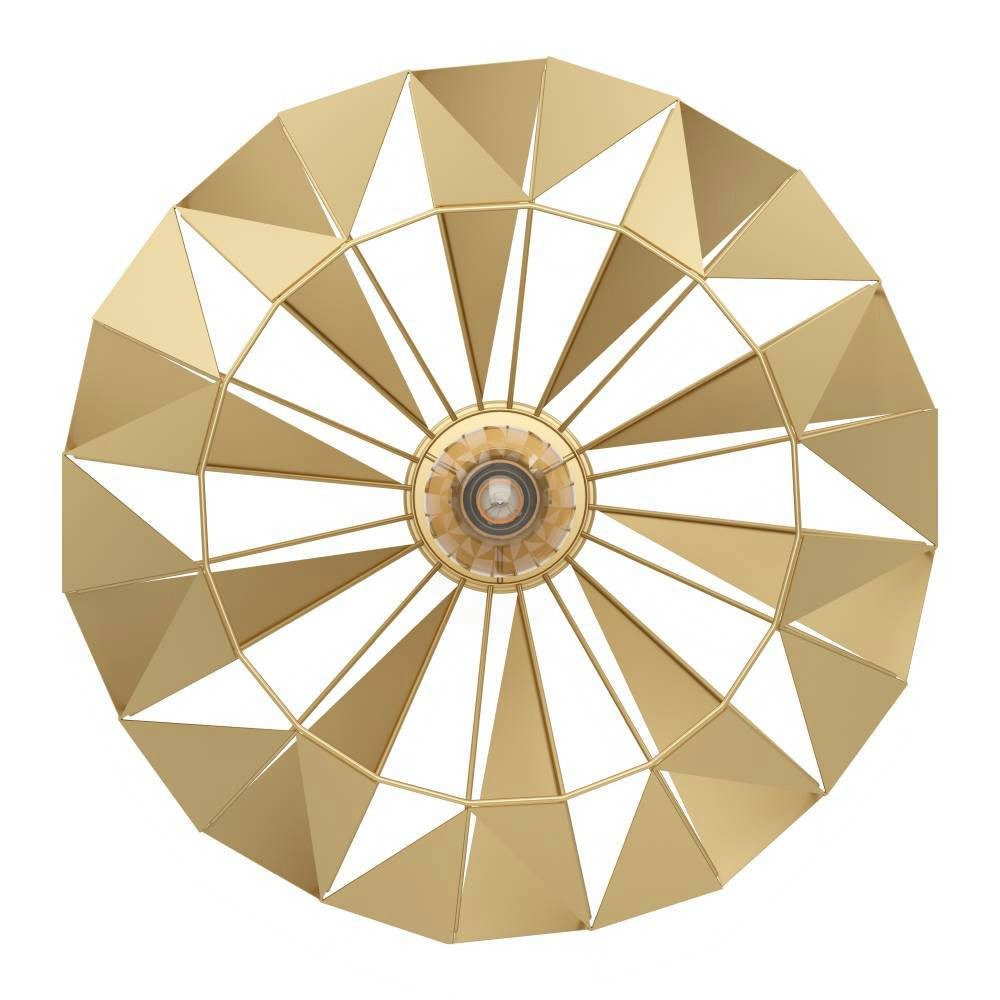 EGLO Plafondlamp CARLTON Plafondlamp in retro ontwerp, vintage woonkamerlamp, metaal in goudkleur (1 stuk)