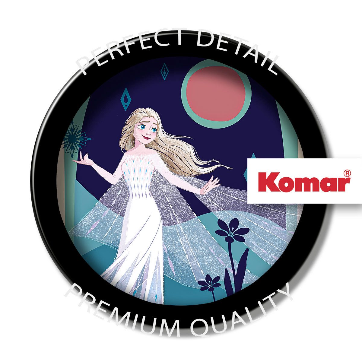 Komar Artprint Frozen Nocturnal Stroll 300 x 280 cm (breedte x hoogte) - behang, vlies, woonkamer, slaapkamer (1 stuk)