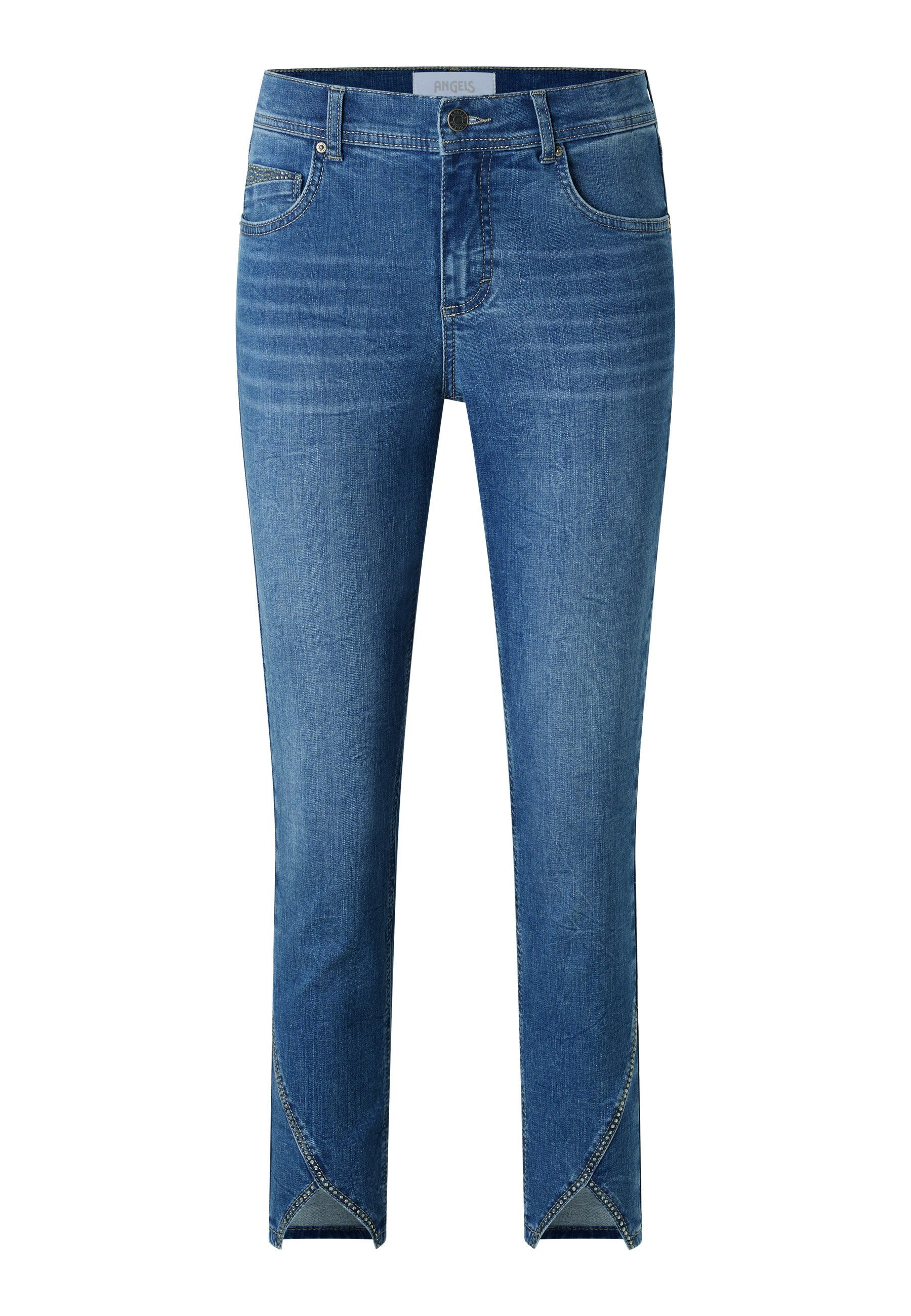 ANGELS 7/8 jeans Ornella met strasssteentjes aan de broekspijp