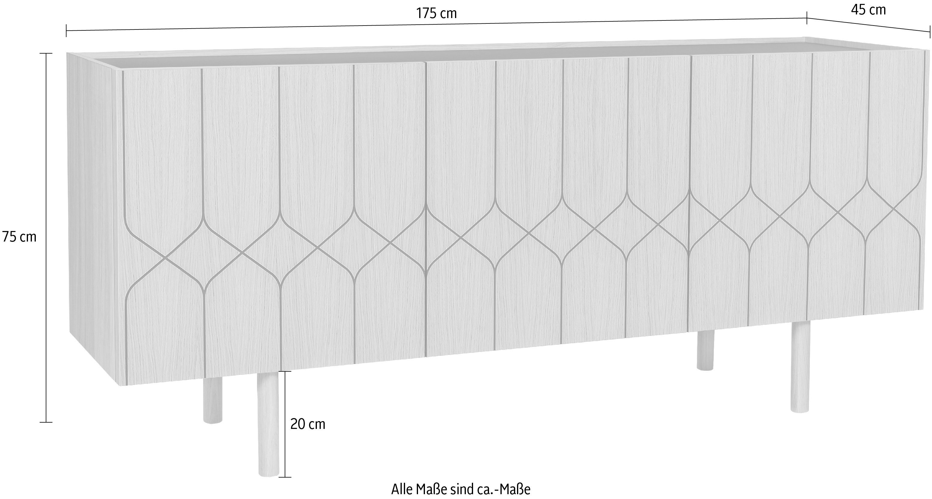 Woodman Kast Houtfineer van eiken, Scandinavisch design