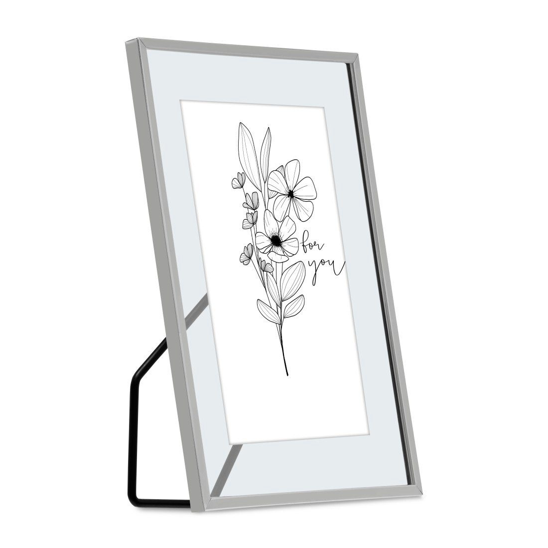 Hama Fotolijstje Fotolijst 10 x 15 cm voor 1 foto, om te plaatsen, zilverkleur (1 stuk)