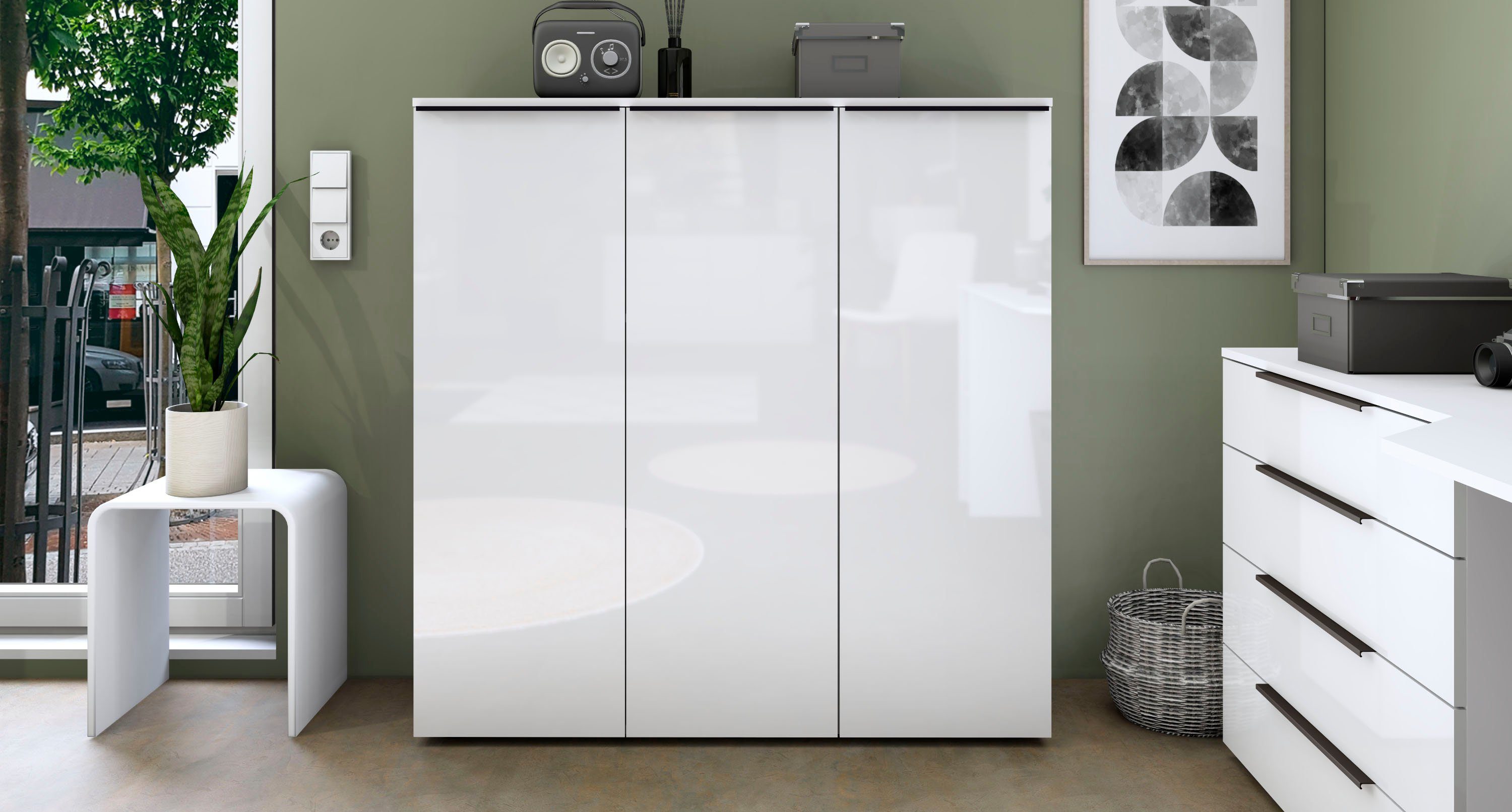 borchardt Möbel Archiefkast Tom Breedte 114 cm, multifunctionele kast