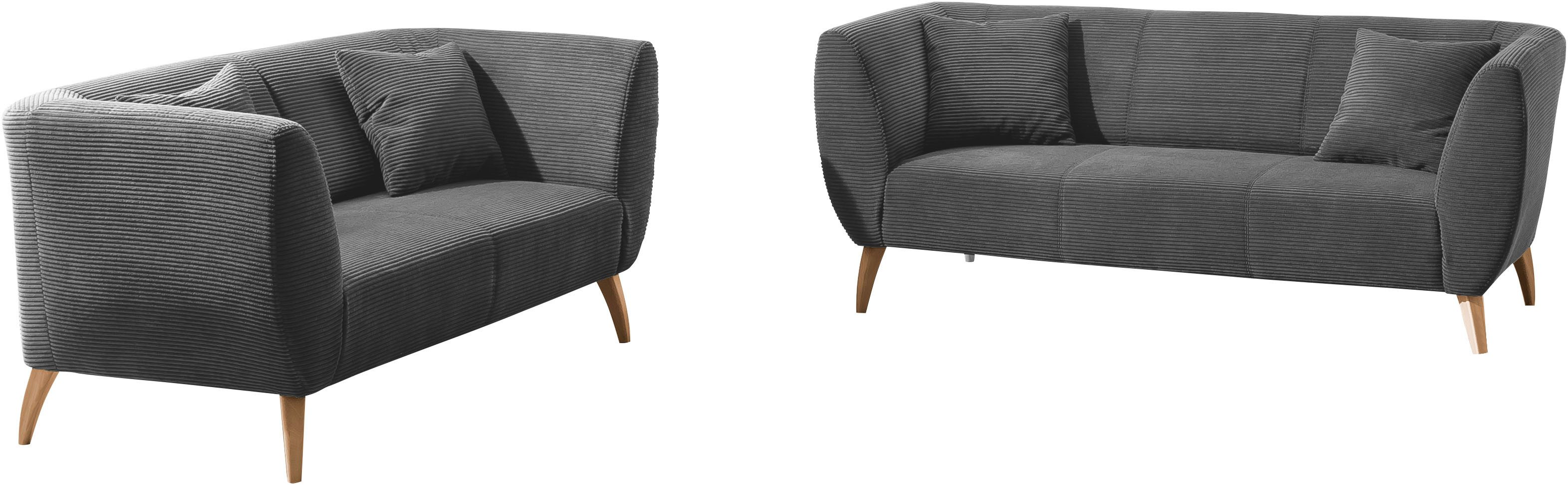 INOSIGN Zithoek Colori ook als loveseat verkrijgbaar (set, 2-delig) grijs, zithoeken