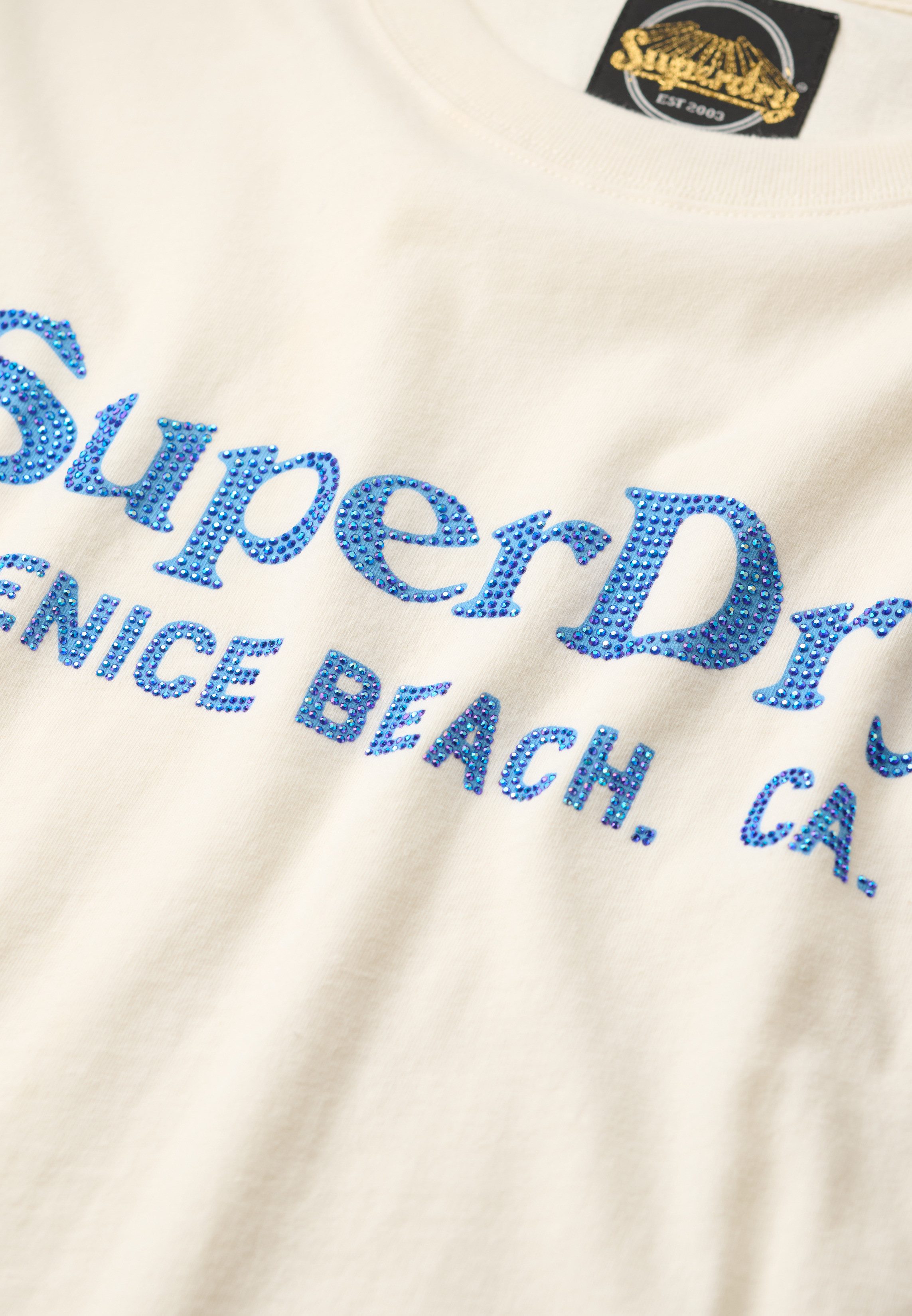 Superdry Shirt met korte mouwen VENUE METALLIC RELAXED TEE