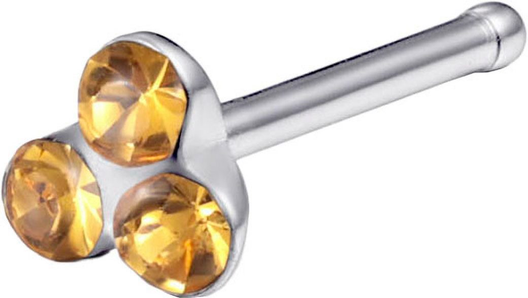 Firetti Neuspiercing-set Multipack sieraden cadeau roestvrijstalen piercing neussteker bloem (set 7-delig)