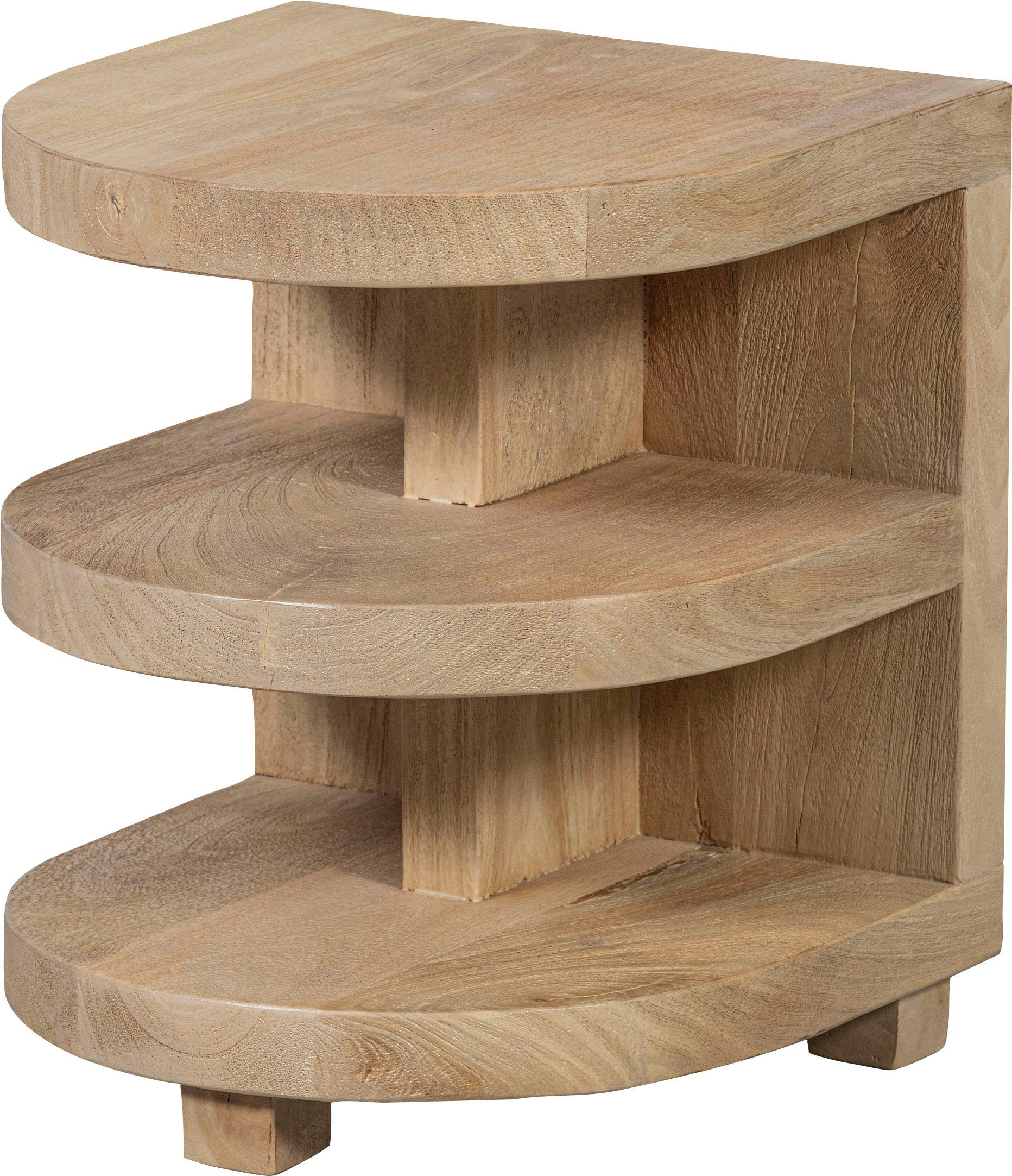 WOOOD Bijzettafel Milan van mango-hout, h 42 cm x b 36 cm