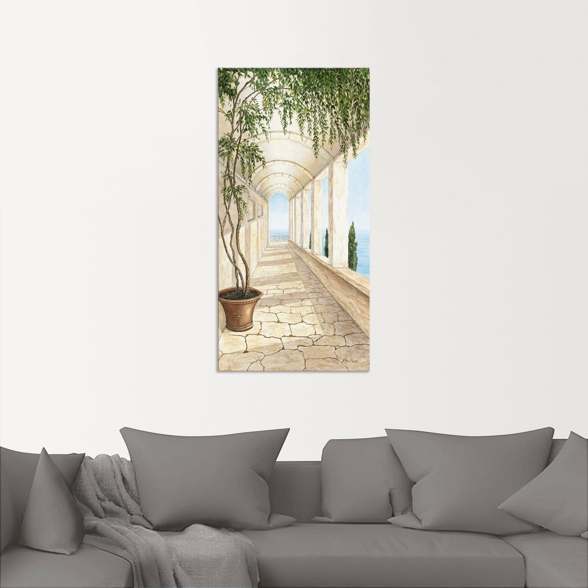 Artland Artprint Capri als artprint van aluminium, artprint voor buiten, artprint op linnen, poster, muursticker