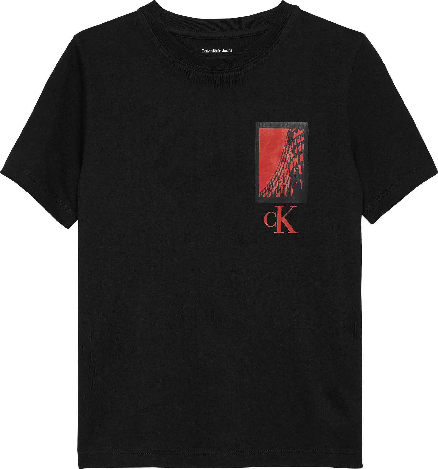 Calvin Klein T-shirt SEASONAL ENTRY PRICE LOGO voor kinderen tot 16 jaar, met borstprint