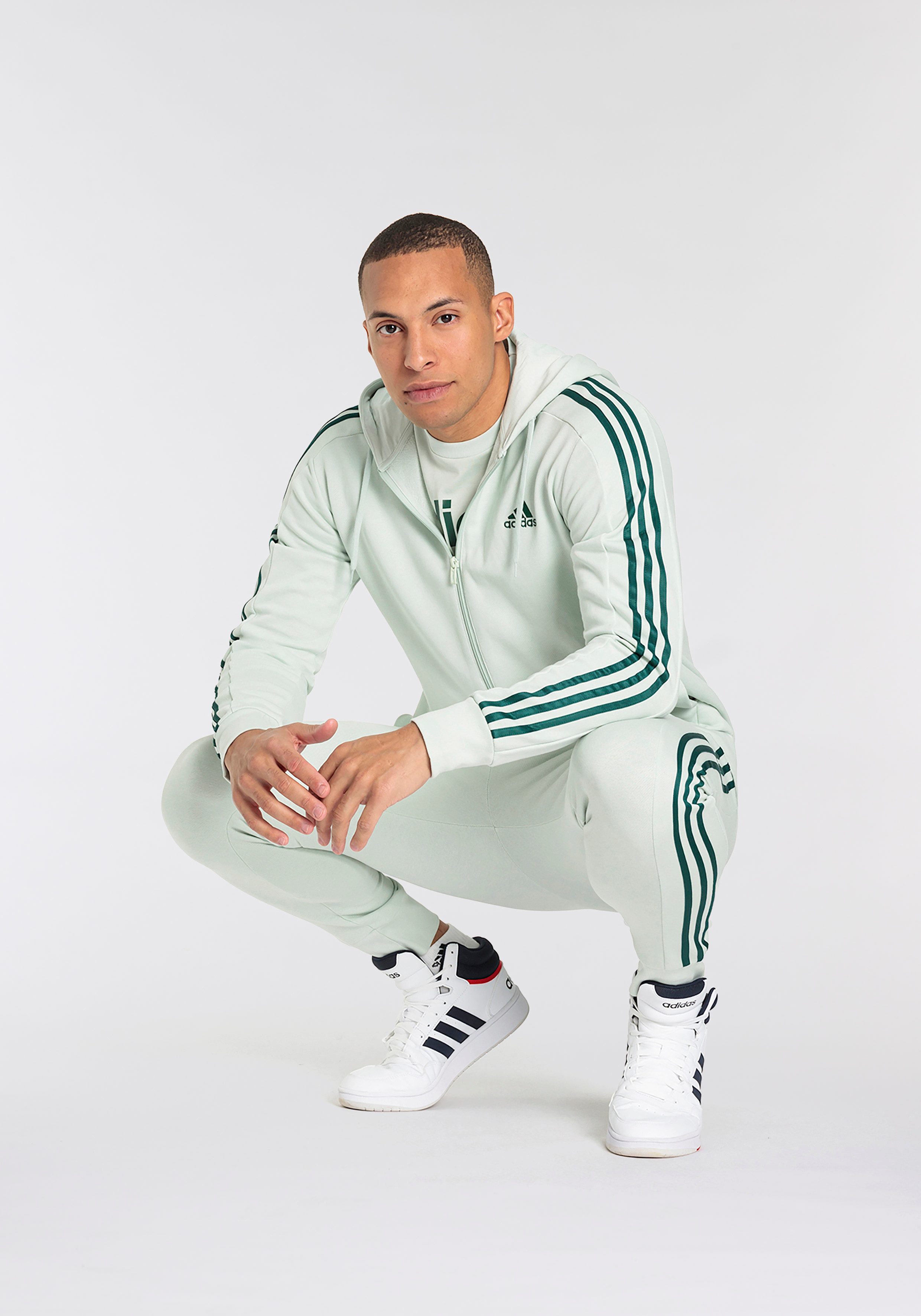 adidas Sportswear Capuchonsweatvest M 3S FT FZ HD (1-delig)