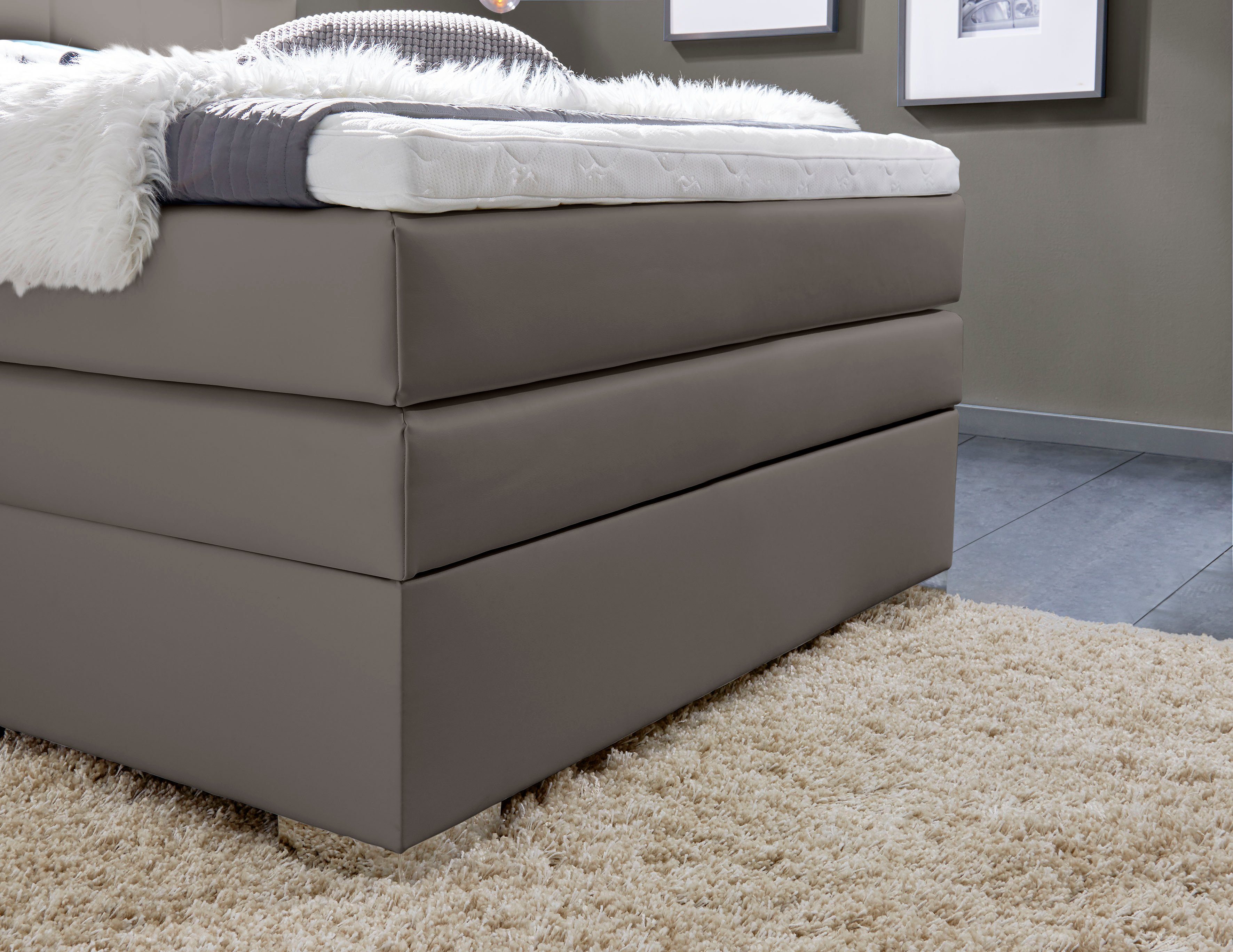 INOSIGN Boxspring Airdrie inclusief bedkist en topper